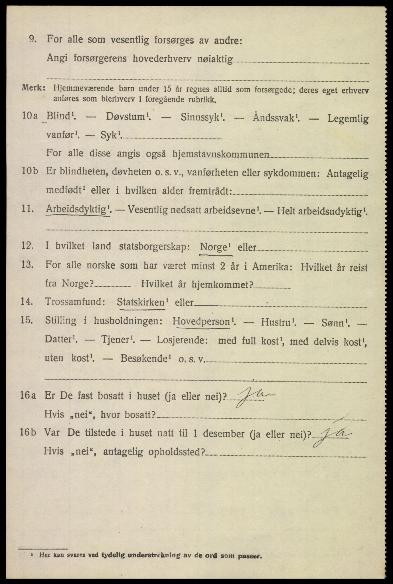 SAH, 1920 census for Etnedal, 1920, p. 1287