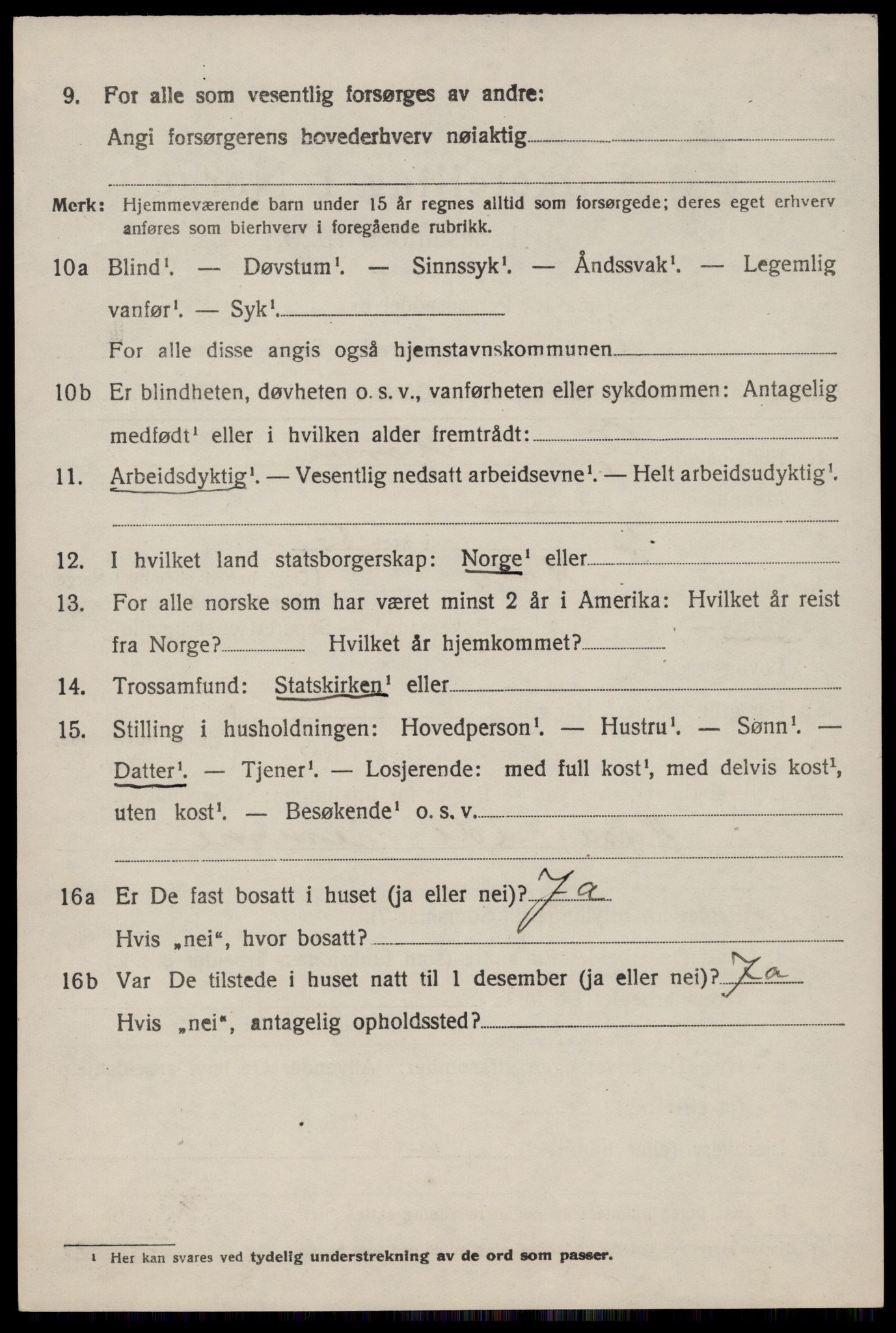 SAST, 1920 census for Høle, 1920, p. 2006