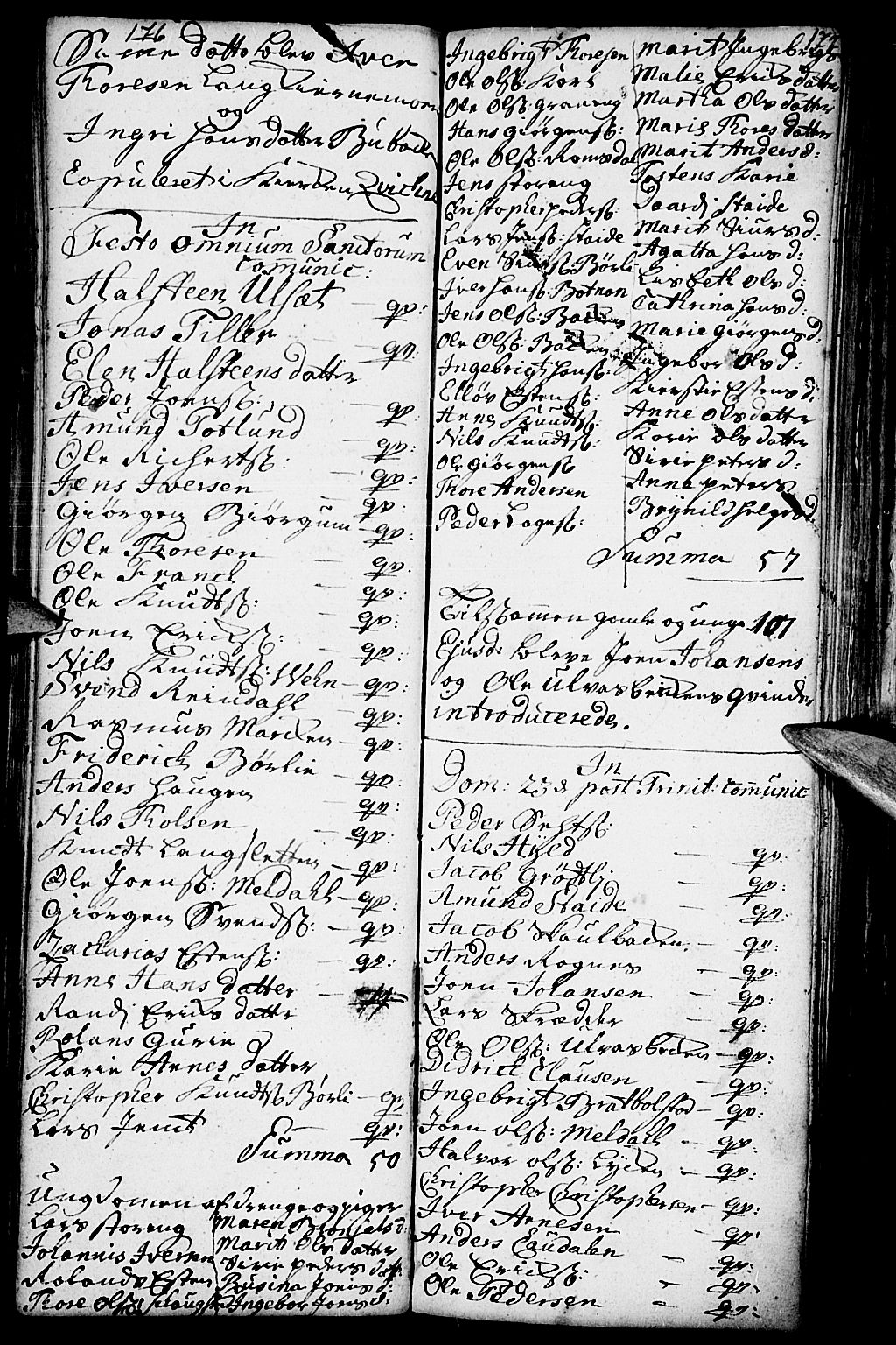 Kvikne prestekontor, SAH/PREST-064/H/Ha/Haa/L0001: Parish register (official) no. 1, 1740-1756, p. 176-177