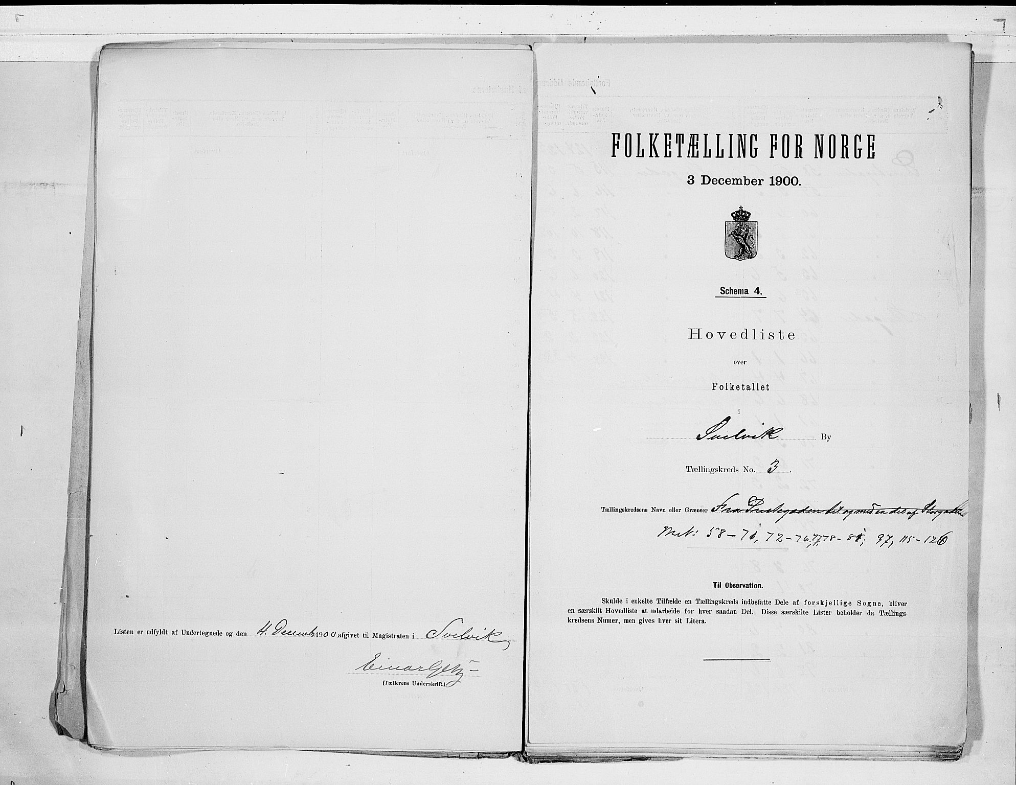 RA, 1900 census for Svelvik, 1900, p. 8