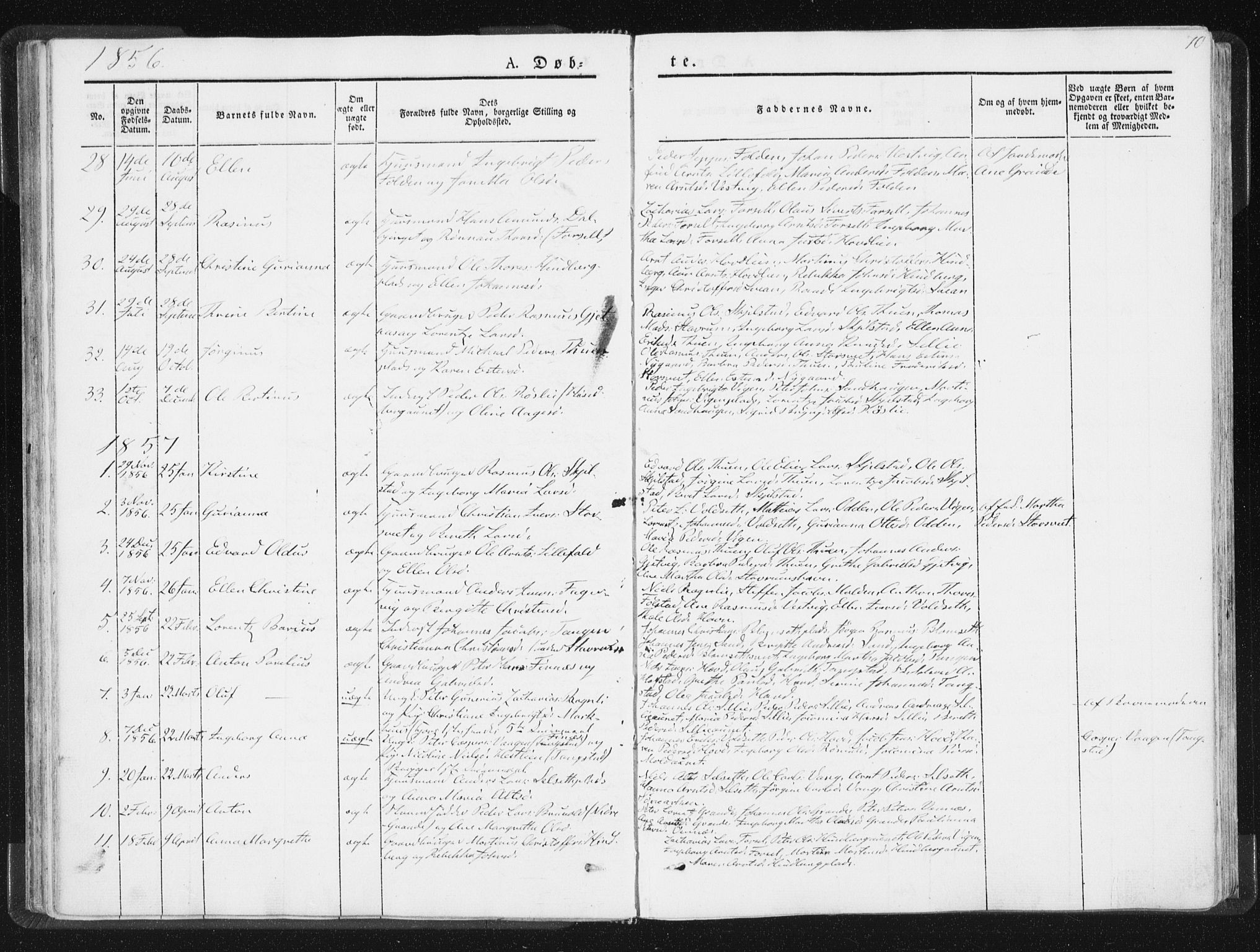 Ministerialprotokoller, klokkerbøker og fødselsregistre - Nord-Trøndelag, SAT/A-1458/744/L0418: Parish register (official) no. 744A02, 1843-1866, p. 70