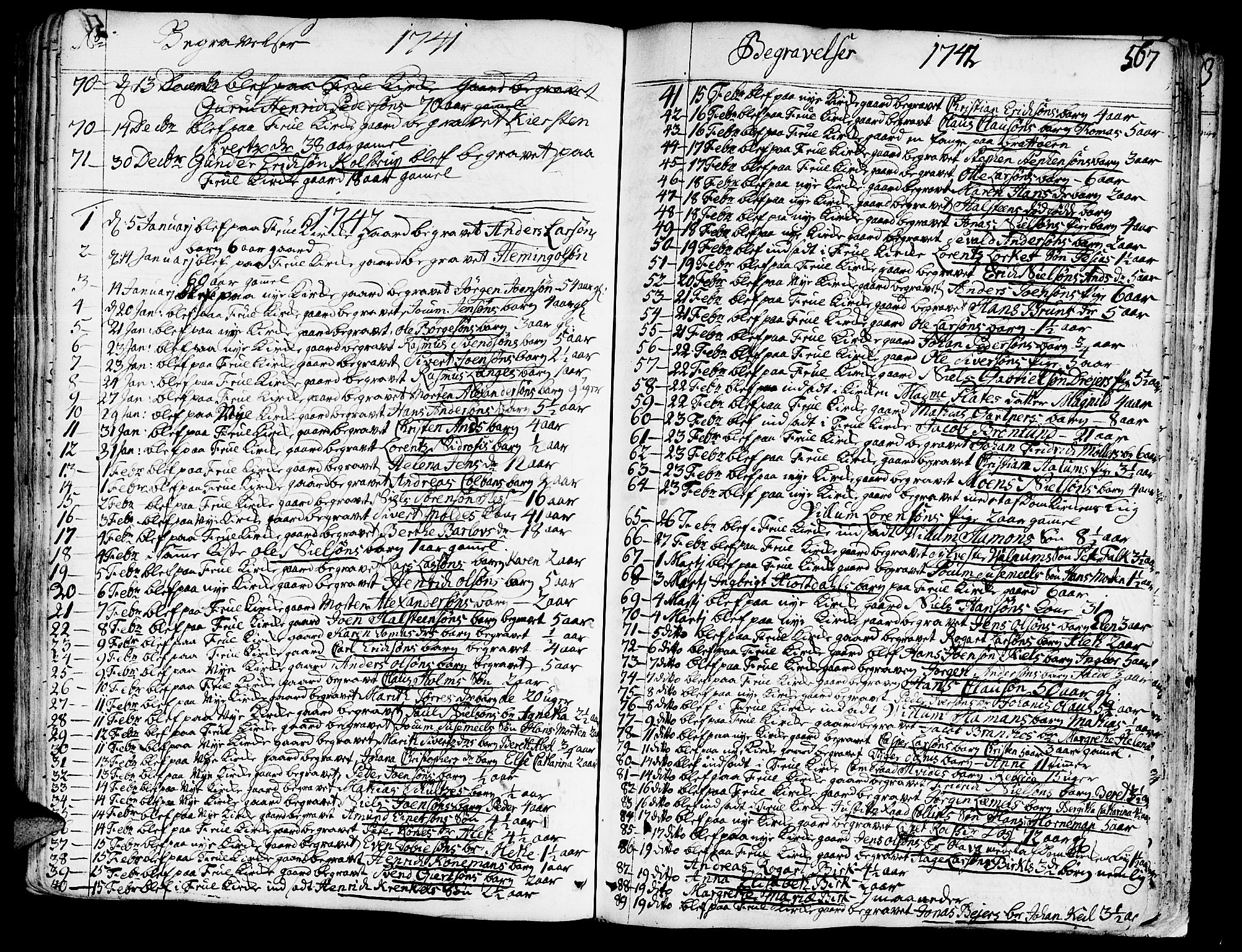 Ministerialprotokoller, klokkerbøker og fødselsregistre - Sør-Trøndelag, SAT/A-1456/602/L0103: Parish register (official) no. 602A01, 1732-1774, p. 567