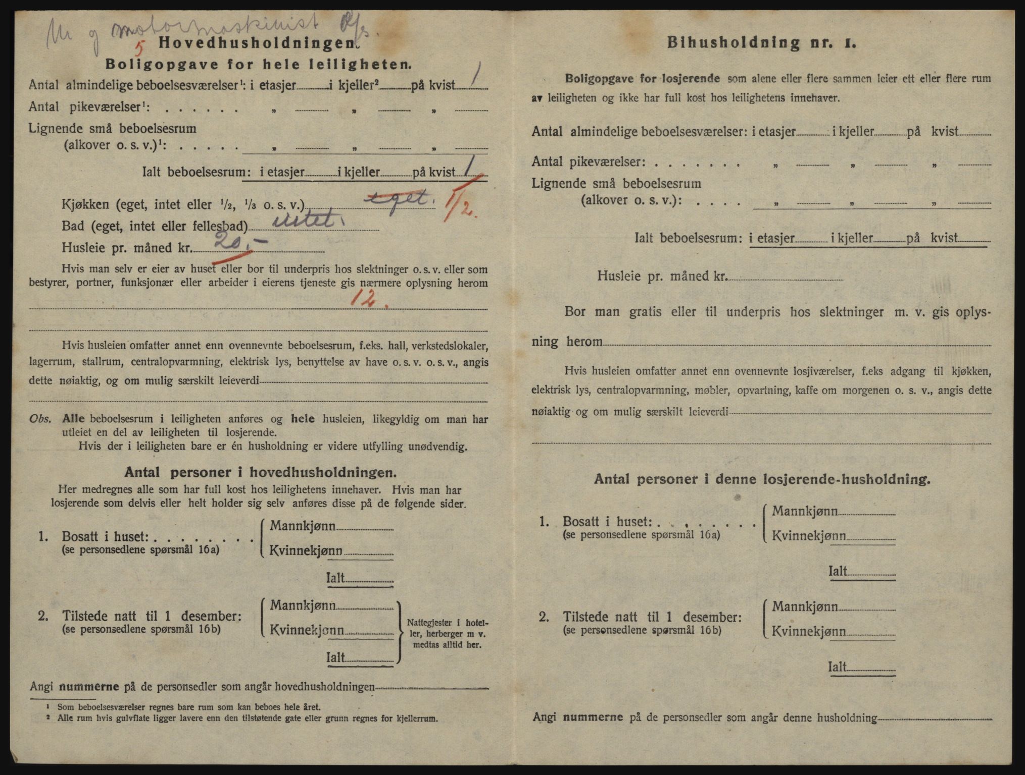 SATØ, 1920 census for Hammerfest, 1920, p. 1659