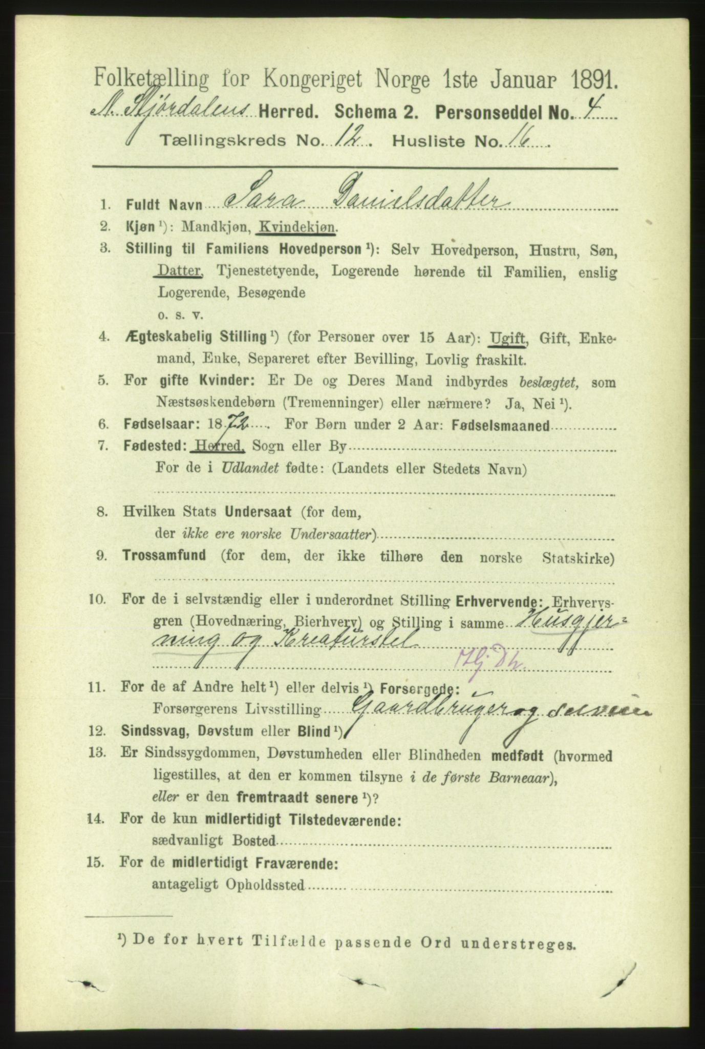 RA, 1891 census for 1714 Nedre Stjørdal, 1891, p. 6091