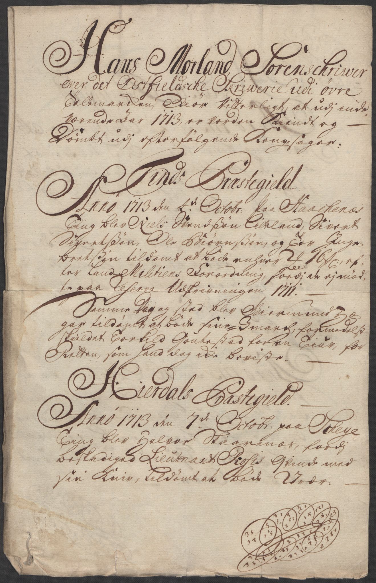 Rentekammeret inntil 1814, Reviderte regnskaper, Fogderegnskap, RA/EA-4092/R36/L2125: Fogderegnskap Øvre og Nedre Telemark og Bamble, 1713, p. 52