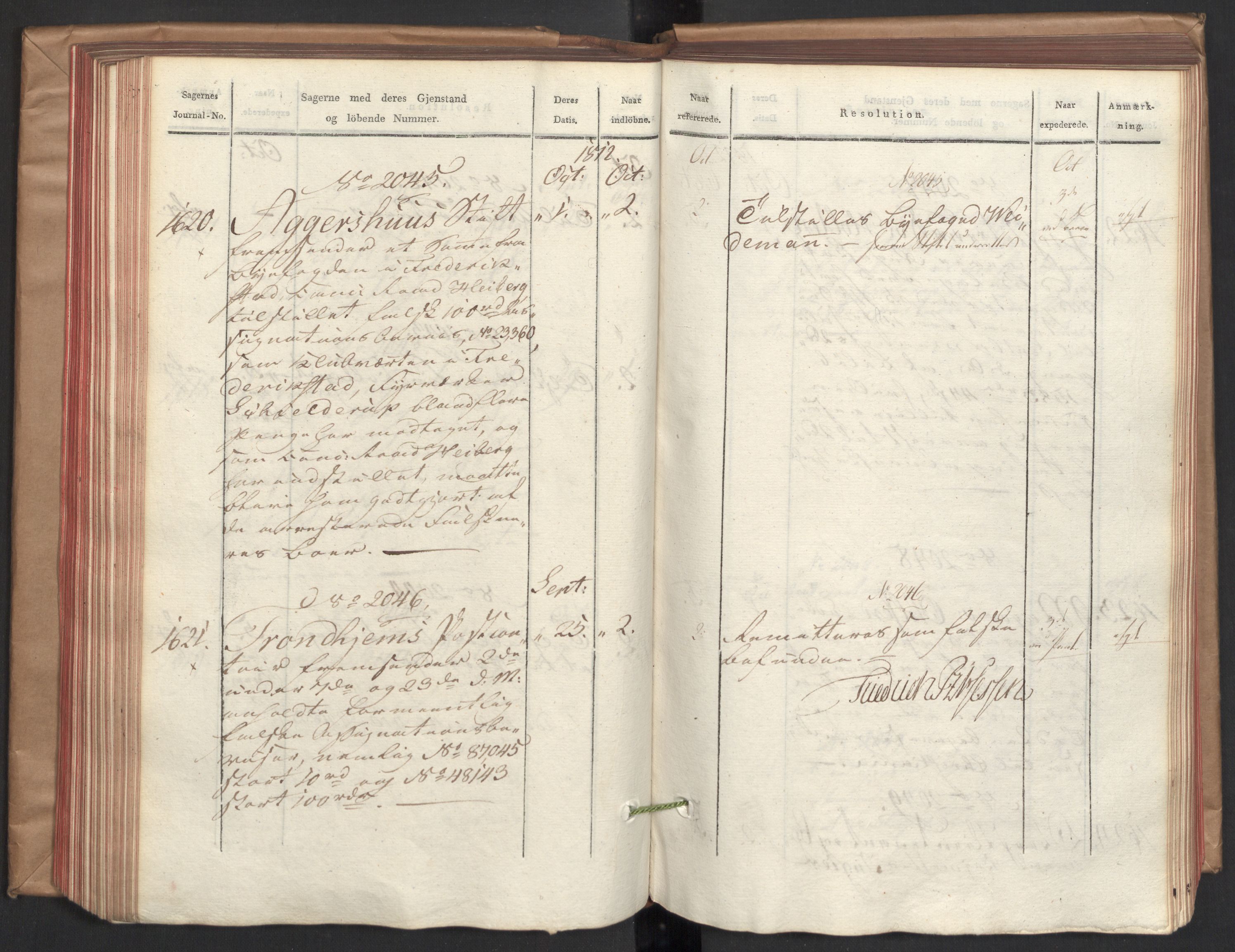 Stattholderembetet 1810-1814, 2. kontor (Kontor B), AV/RA-EA-5432/Ab/L0004: Referatprotokoll,  j.nr. 1449-1801,  l.nr. 1781-2289, 1812, p. 140