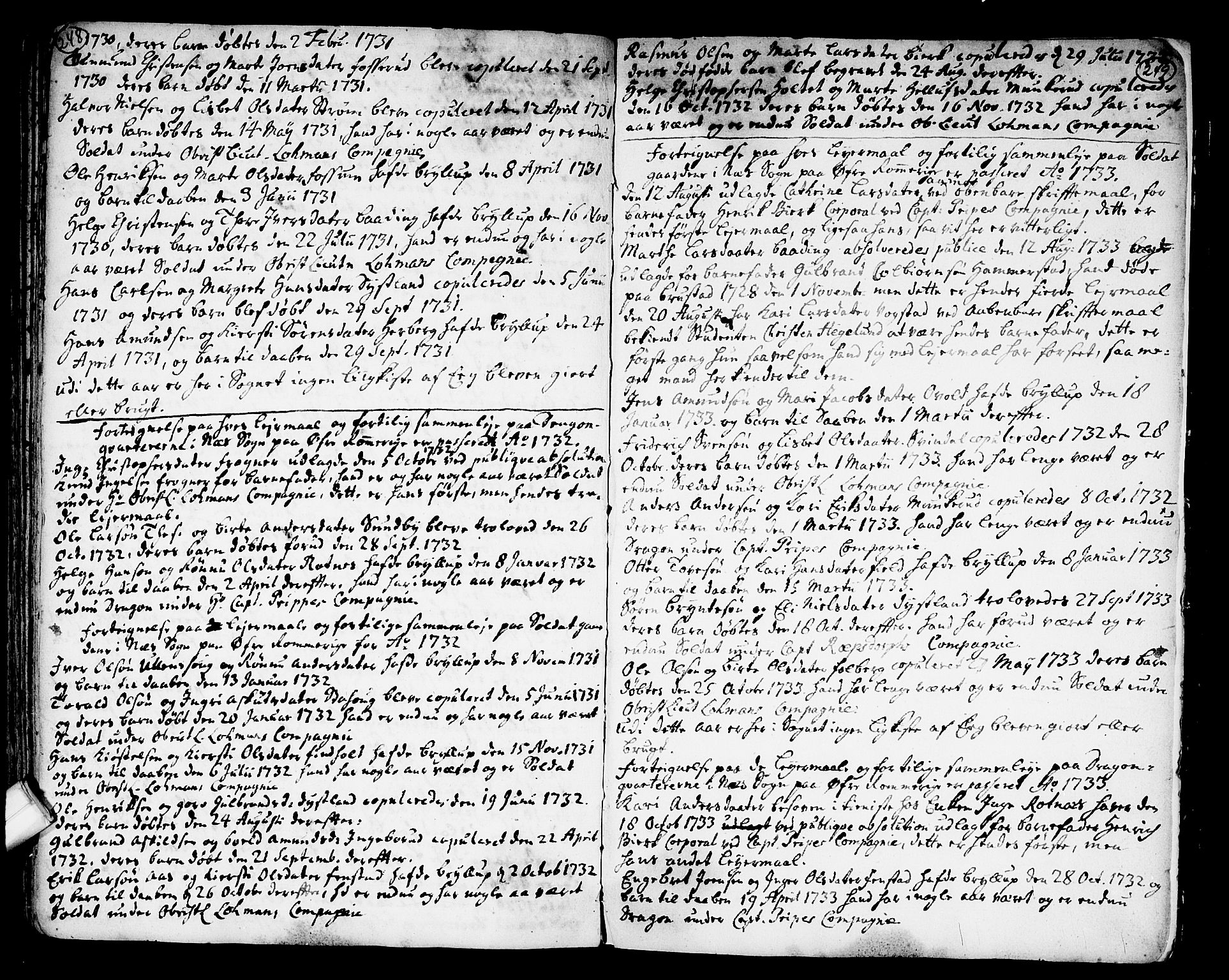 Nes prestekontor Kirkebøker, SAO/A-10410/F/Fa/L0002: Parish register (official) no. I 2, 1717-1734, p. 248-249