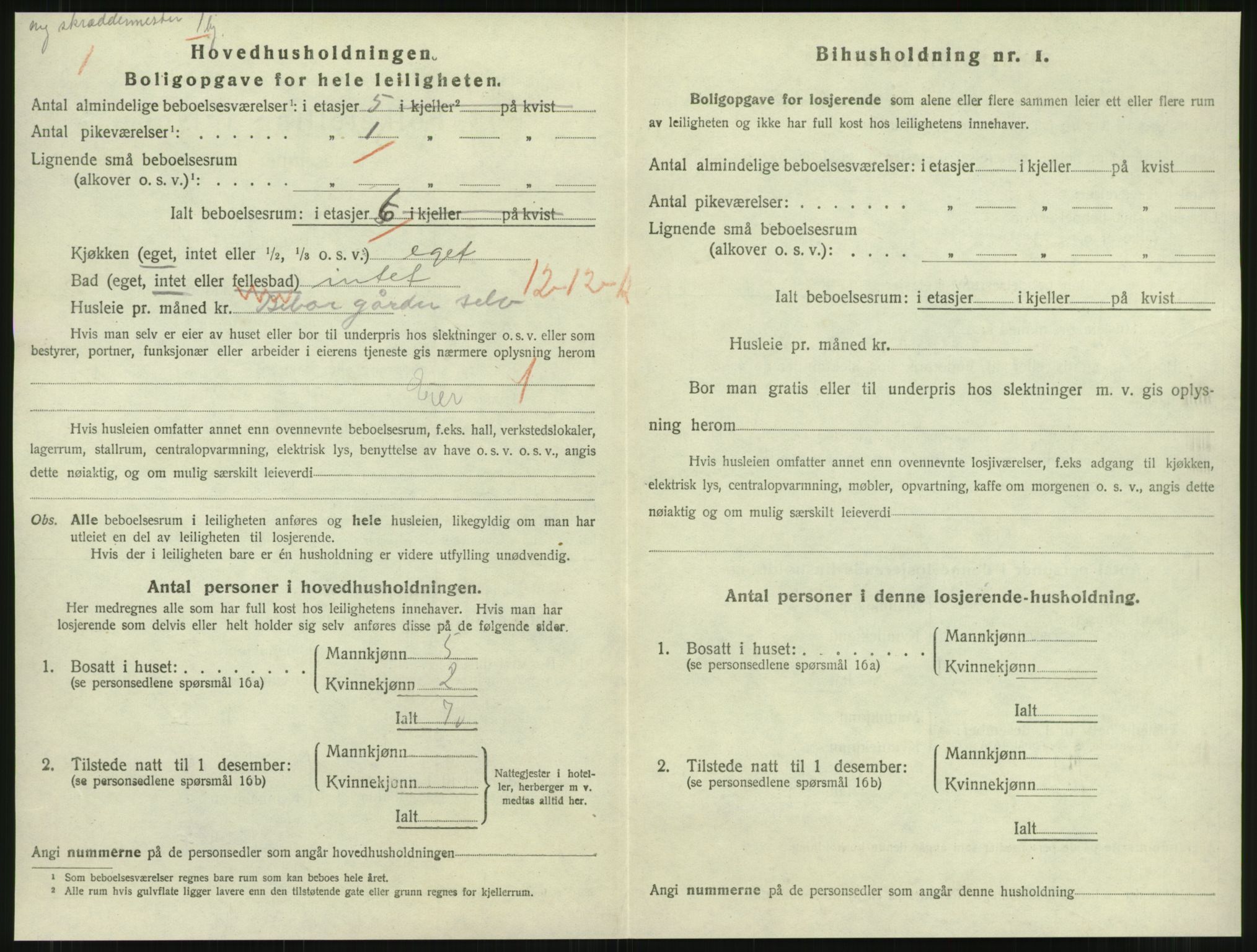 SAT, 1920 census for Namsos, 1920, p. 1220