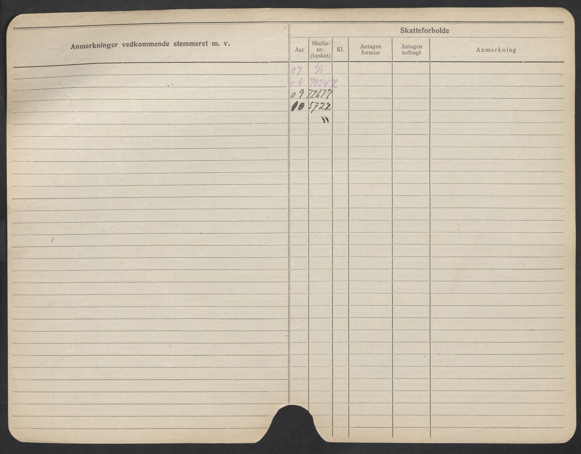Oslo folkeregister, Registerkort, AV/SAO-A-11715/F/Fa/Fac/L0010: Menn, 1906-1914, p. 551b