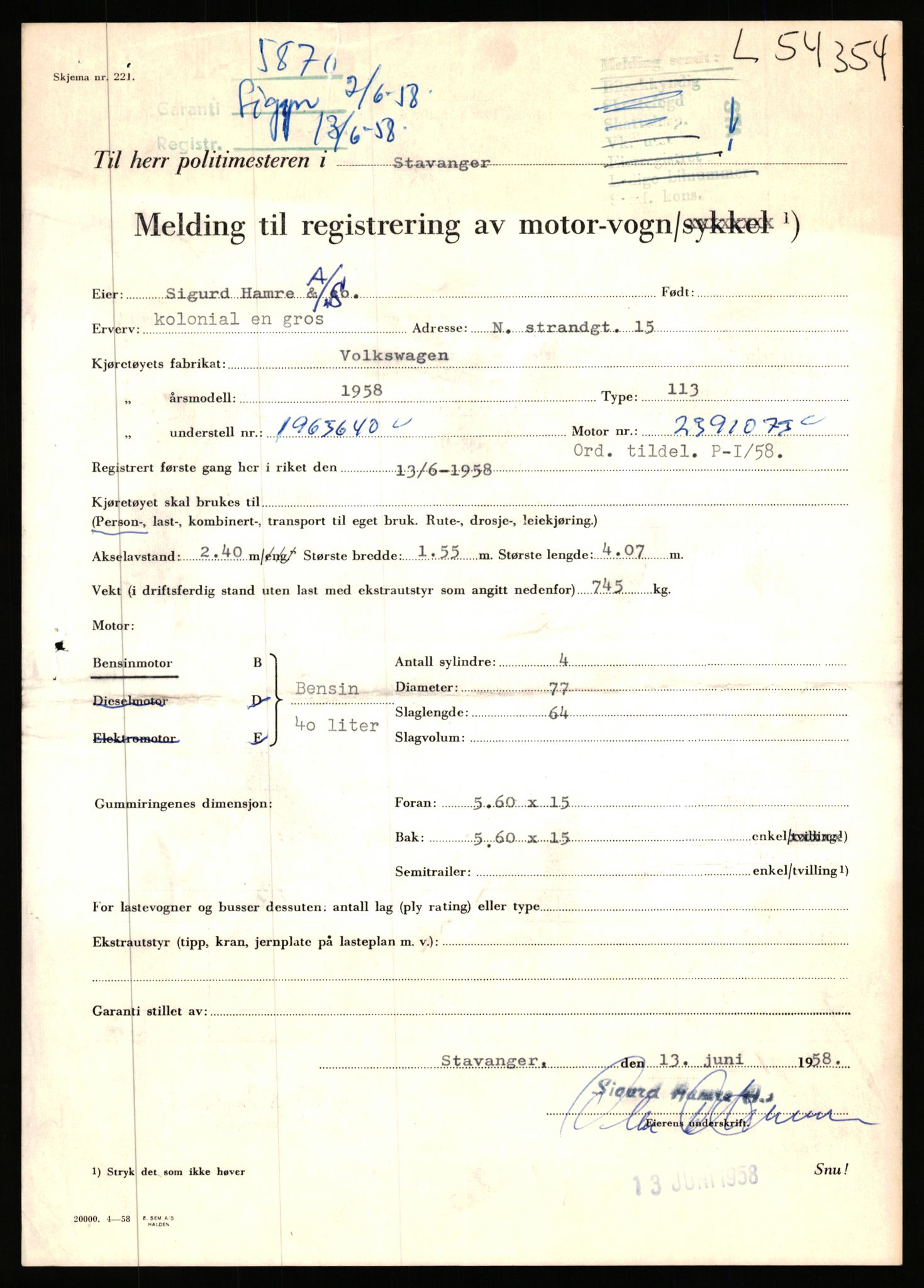 Stavanger trafikkstasjon, AV/SAST-A-101942/0/F/L0054: L-54200 - L-55699, 1930-1971, p. 313