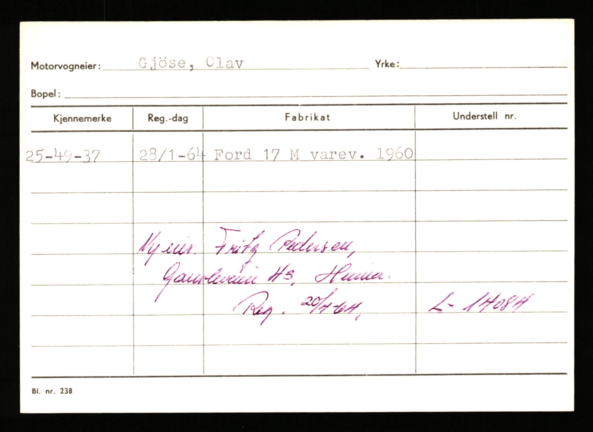 Stavanger trafikkstasjon, AV/SAST-A-101942/0/G/L0011: Registreringsnummer: 240000 - 363477, 1930-1971, p. 543