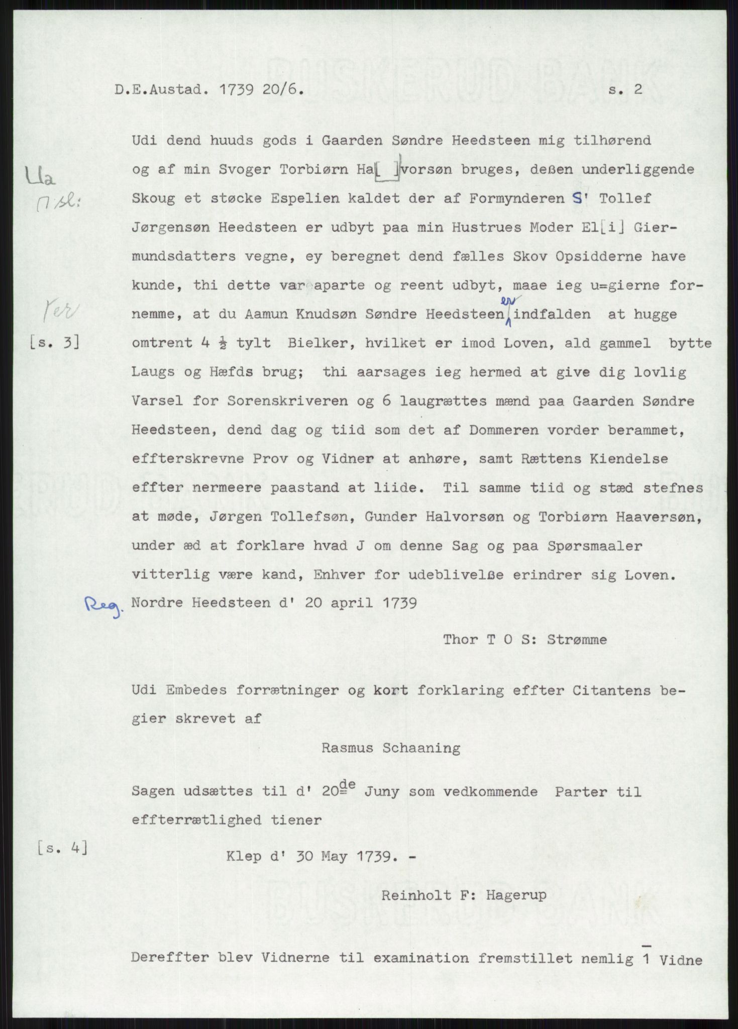 Samlinger til kildeutgivelse, Diplomavskriftsamlingen, AV/RA-EA-4053/H/Ha, p. 346