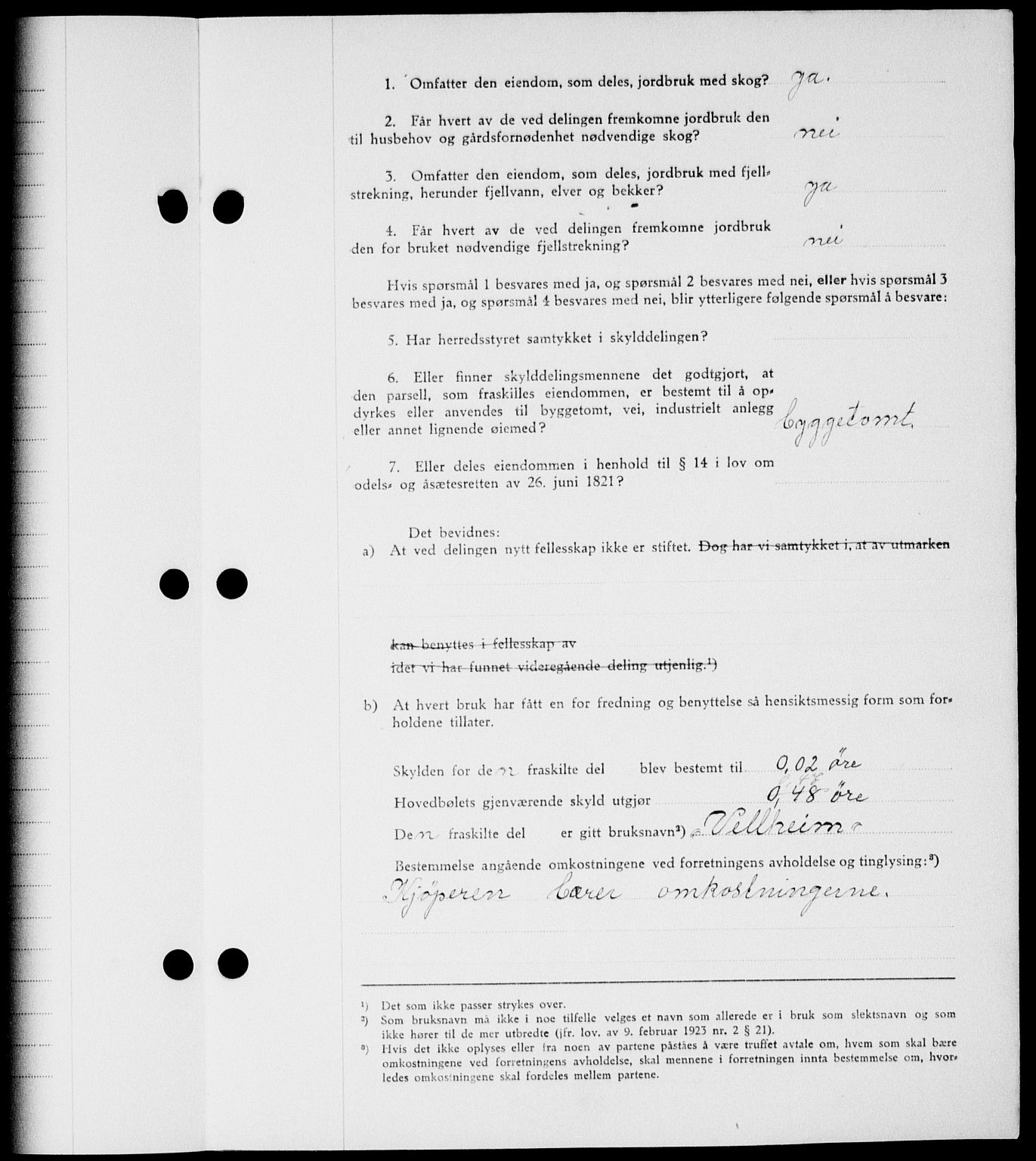 Onsøy sorenskriveri, AV/SAO-A-10474/G/Ga/Gab/L0014: Mortgage book no. II A-14, 1944-1945, Diary no: : 110/1945