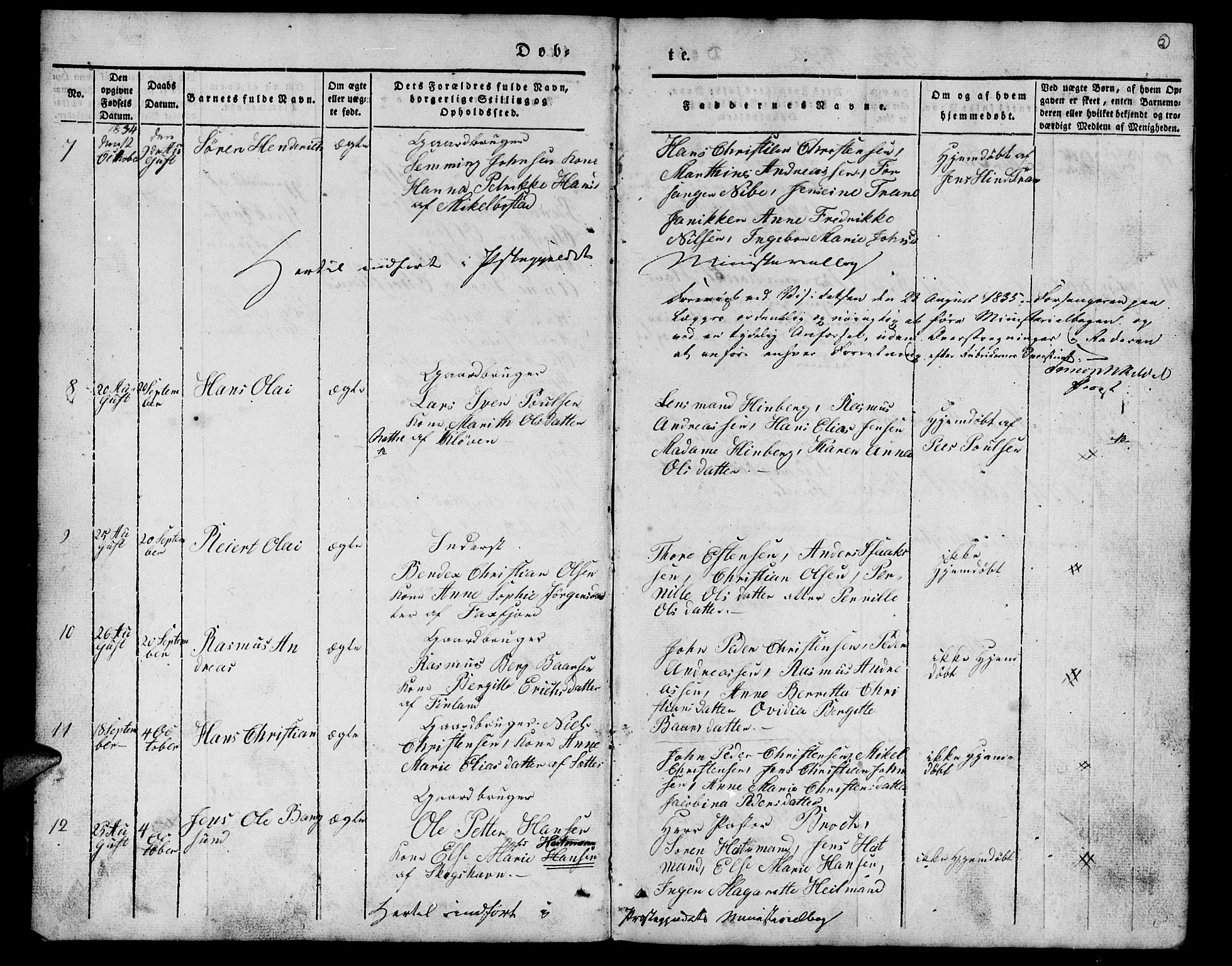 Tranøy sokneprestkontor, AV/SATØ-S-1313/I/Ia/Iab/L0010klokker: Parish register (copy) no. 10, 1835-1844, p. 2