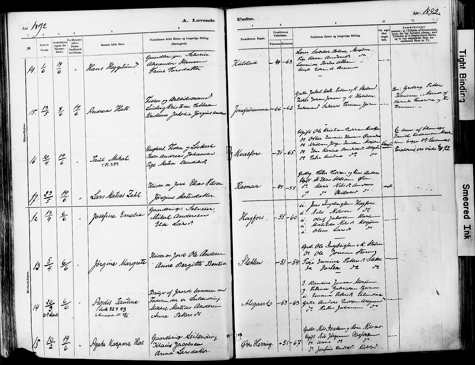 Ministerialprotokoller, klokkerbøker og fødselsregistre - Nordland, AV/SAT-A-1459/820/L0295: Parish register (official) no. 820A16, 1880-1896, p. 108
