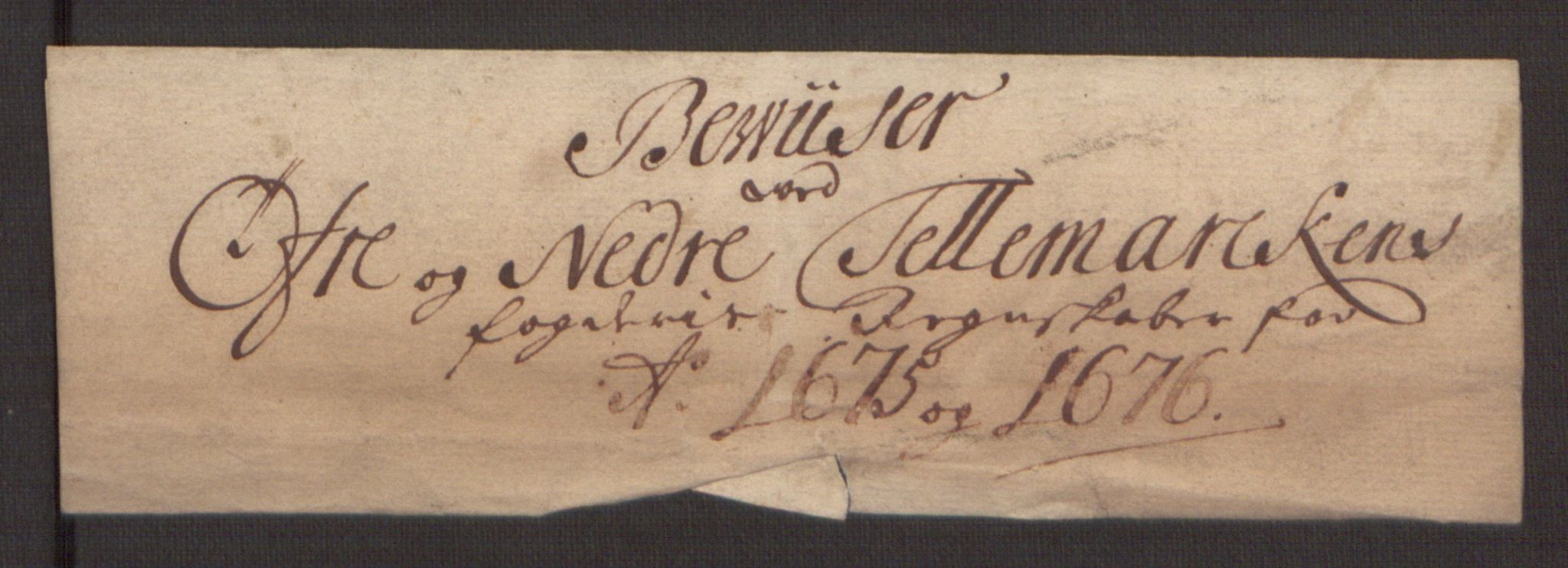 Rentekammeret inntil 1814, Reviderte regnskaper, Fogderegnskap, RA/EA-4092/R35/L2066: Fogderegnskap Øvre og Nedre Telemark, 1676, p. 6