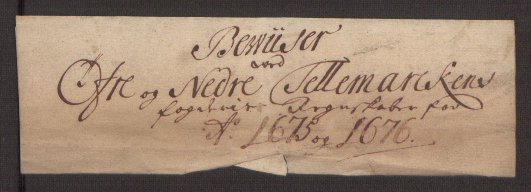 Rentekammeret inntil 1814, Reviderte regnskaper, Fogderegnskap, AV/RA-EA-4092/R35/L2066: Fogderegnskap Øvre og Nedre Telemark, 1676, p. 6