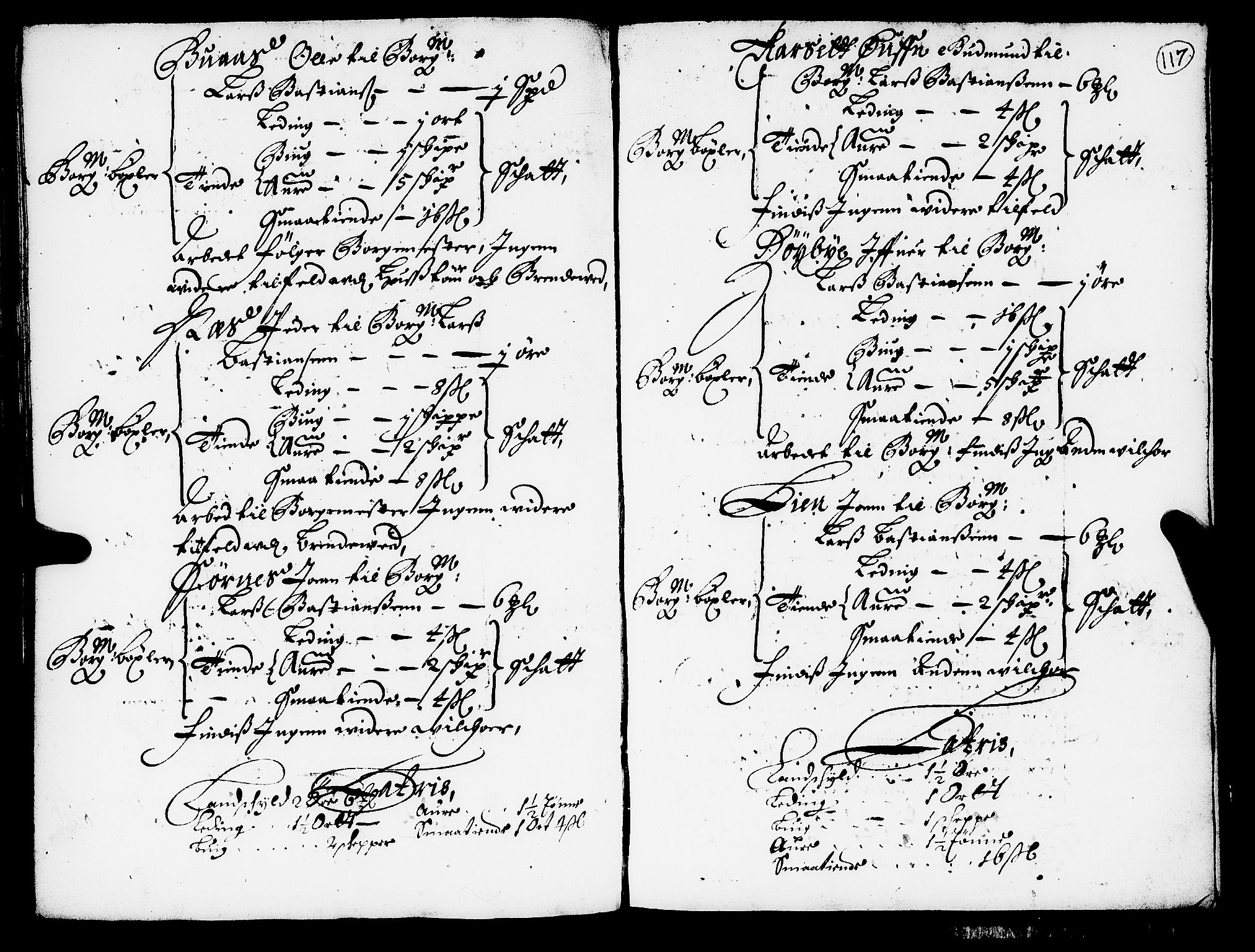 Rentekammeret inntil 1814, Realistisk ordnet avdeling, AV/RA-EA-4070/N/Nb/Nba/L0052: Strinda len, 1667, p. 116b-117a