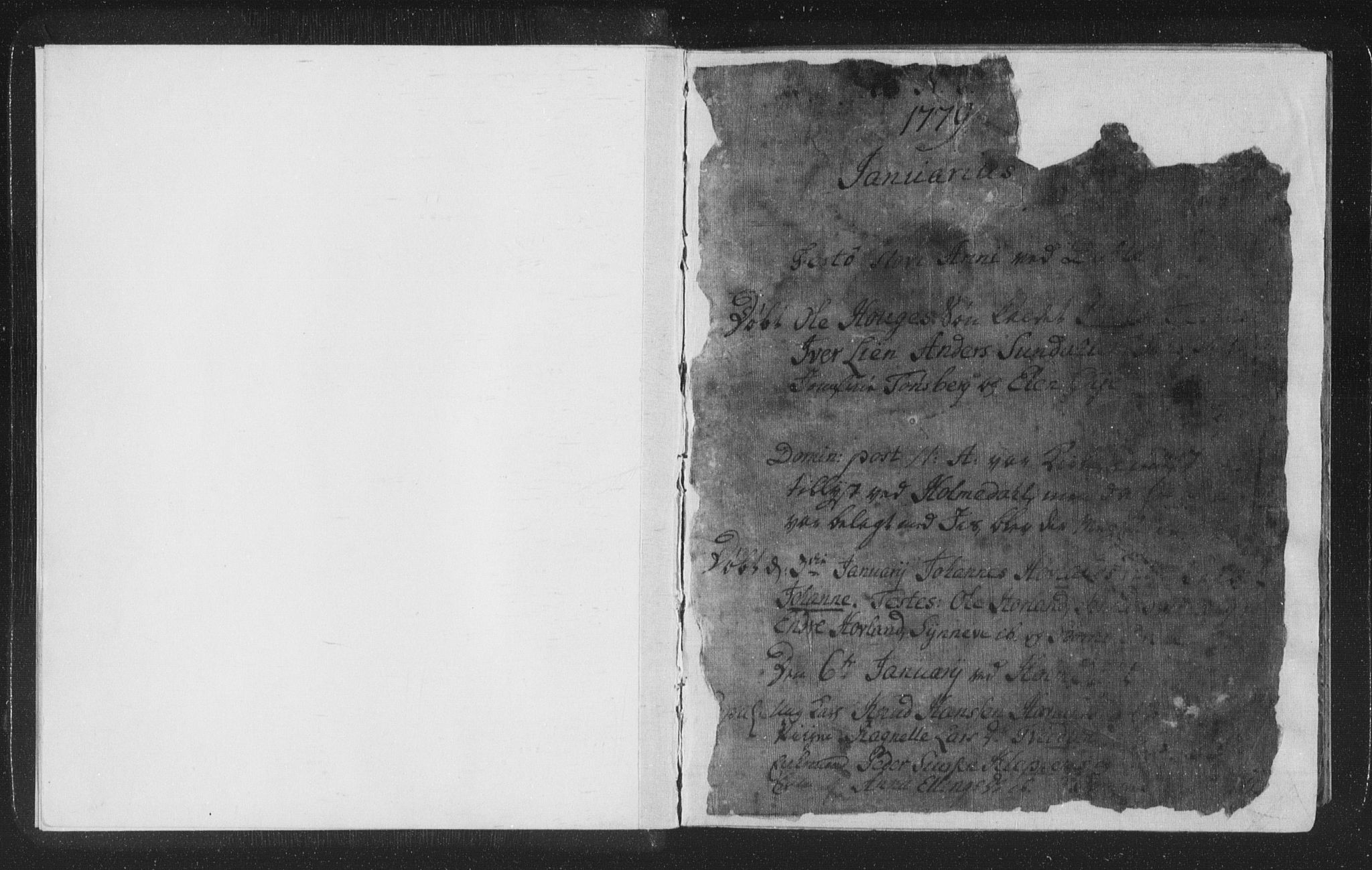 Fjaler sokneprestembete, SAB/A-79801/H/Haa/Haaa/L0002: Parish register (official) no. A 2, 1779-1798, p. 1
