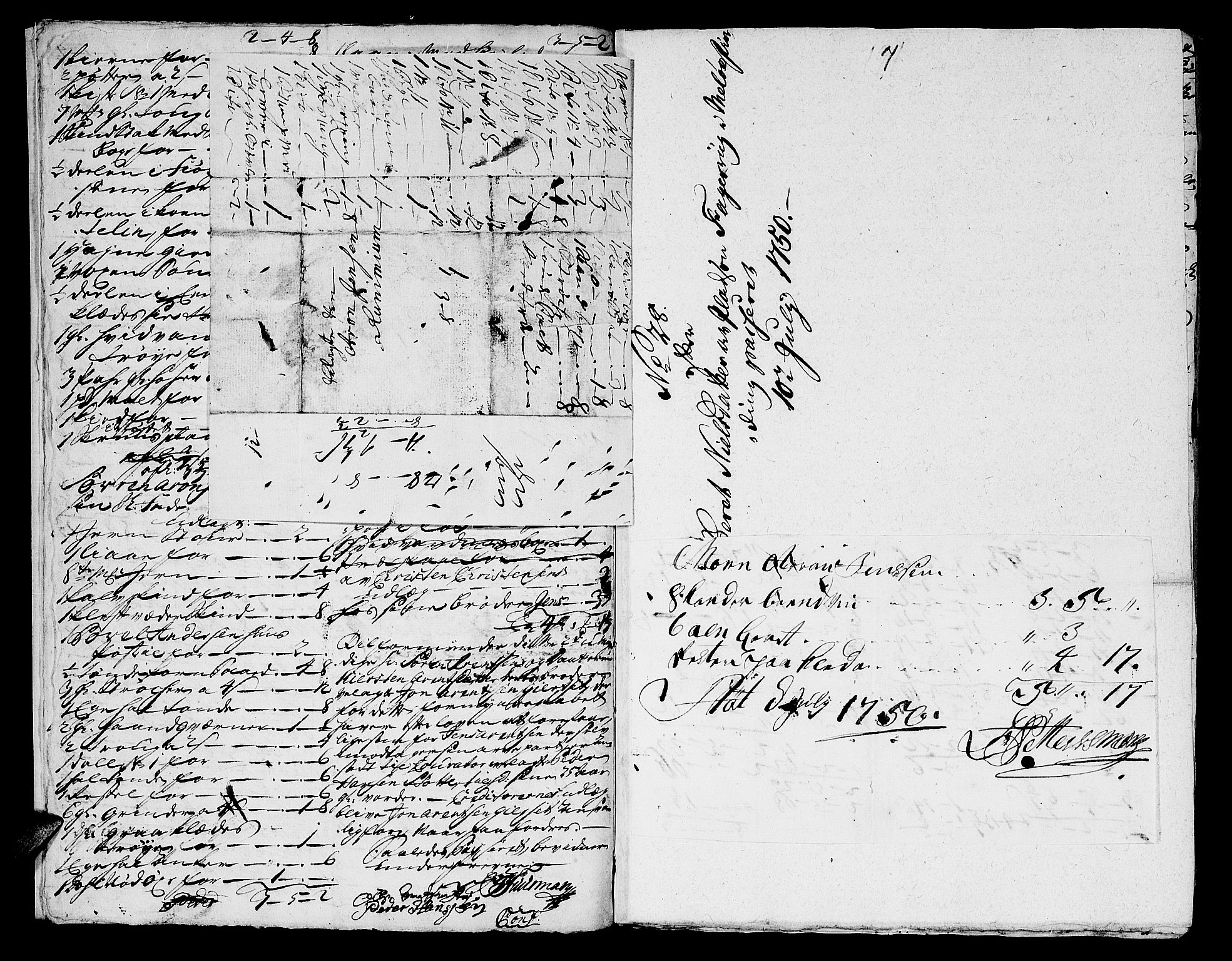 Helgeland sorenskriveri, AV/SAT-A-0004/3/3A/L0018: Konseptprotokoll 3, 1750, p. 7