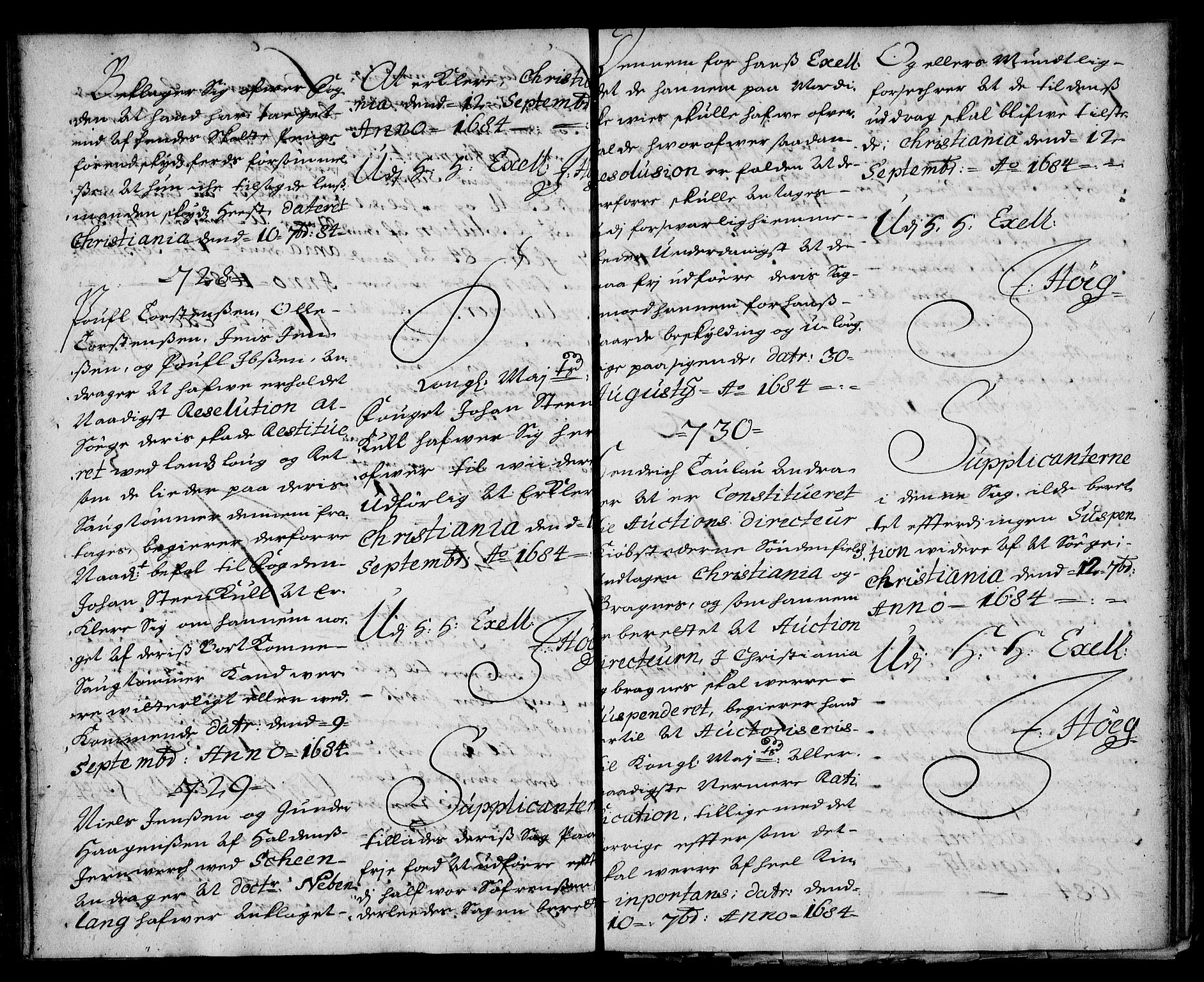 Stattholderembetet 1572-1771, AV/RA-EA-2870/Ae/L0001: Supplikasjons- og resolusjonsprotokoll, 1683-1684