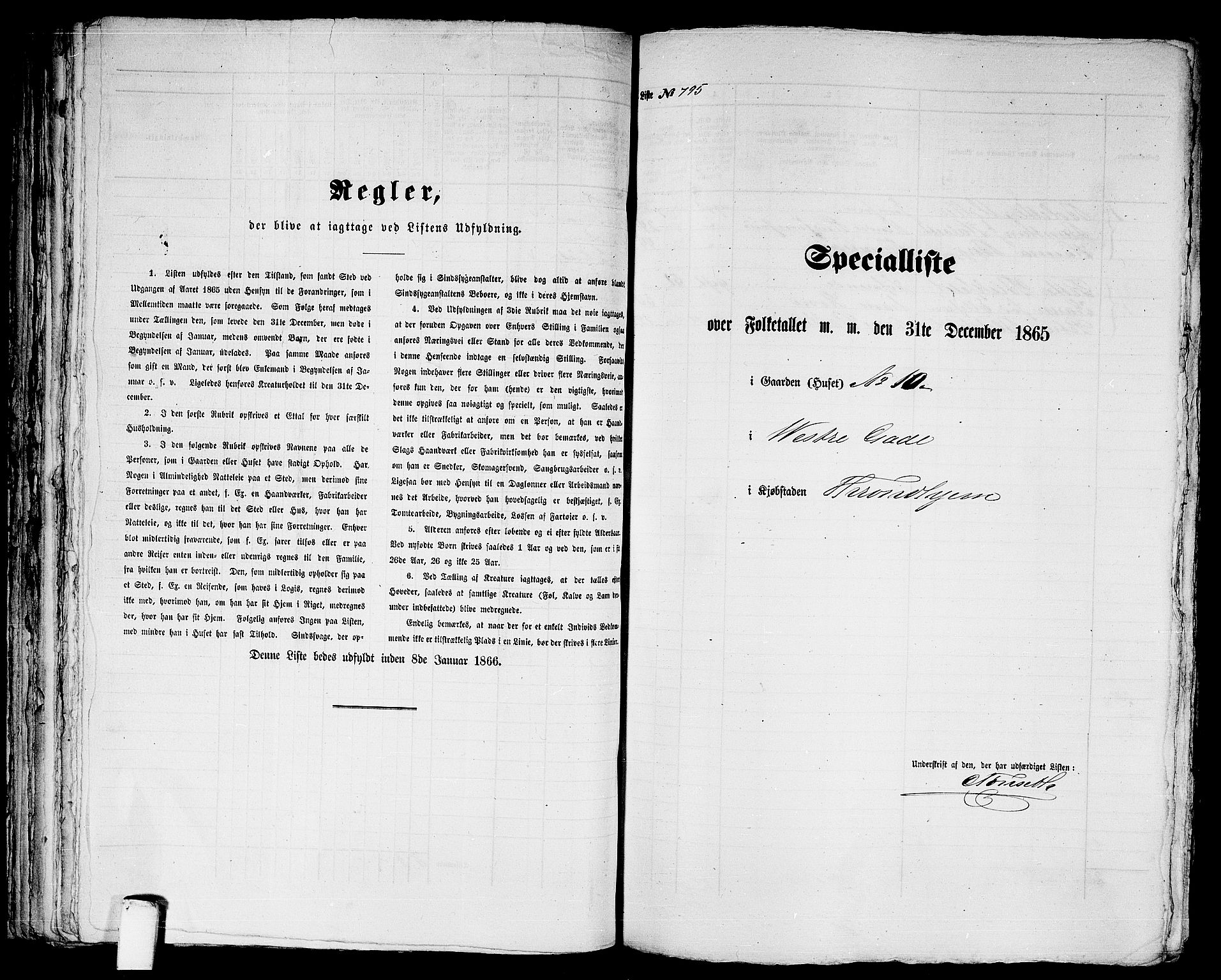 RA, 1865 census for Trondheim, 1865, p. 1662