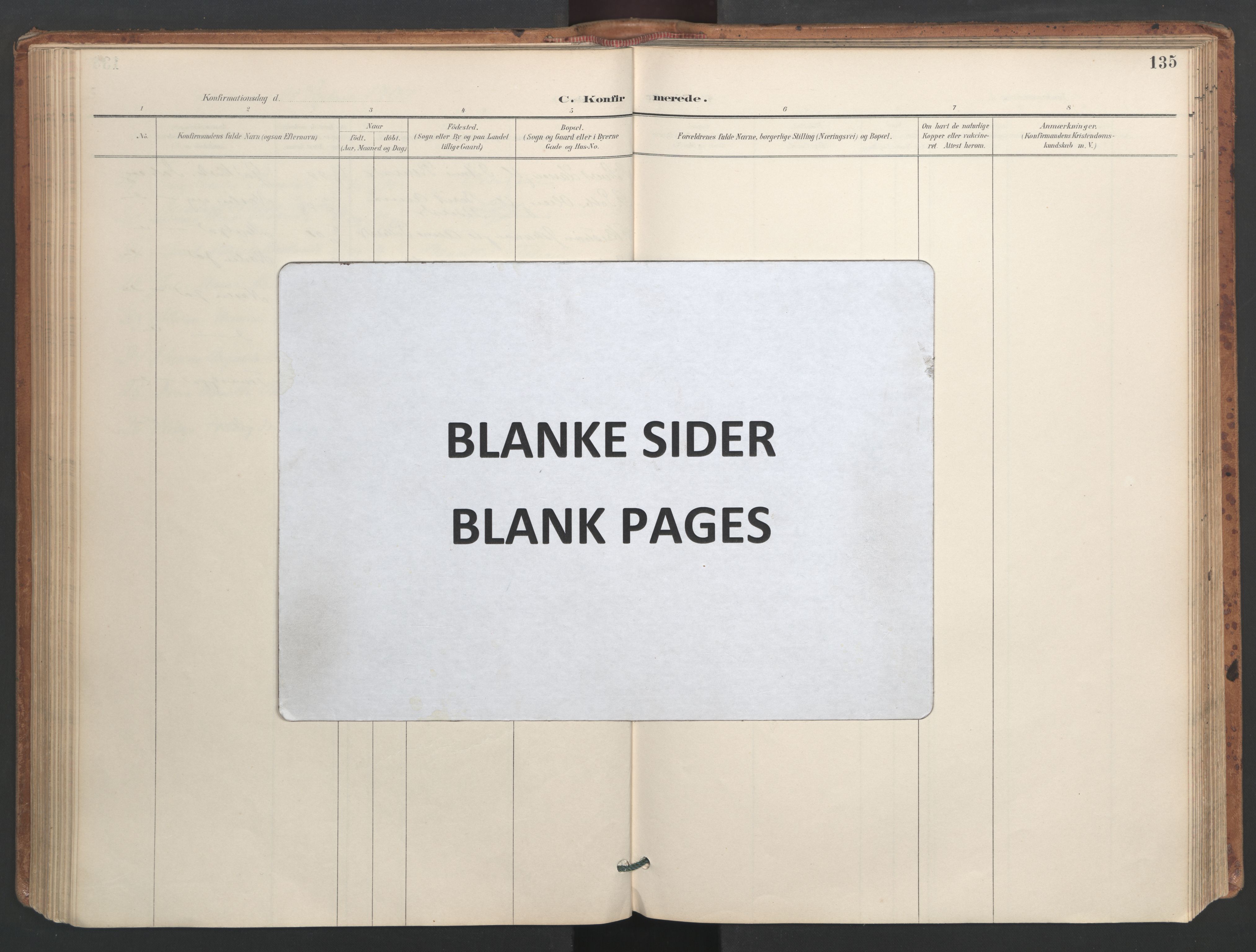 Ministerialprotokoller, klokkerbøker og fødselsregistre - Sør-Trøndelag, SAT/A-1456/655/L0681: Parish register (official) no. 655A10, 1895-1907, p. 135