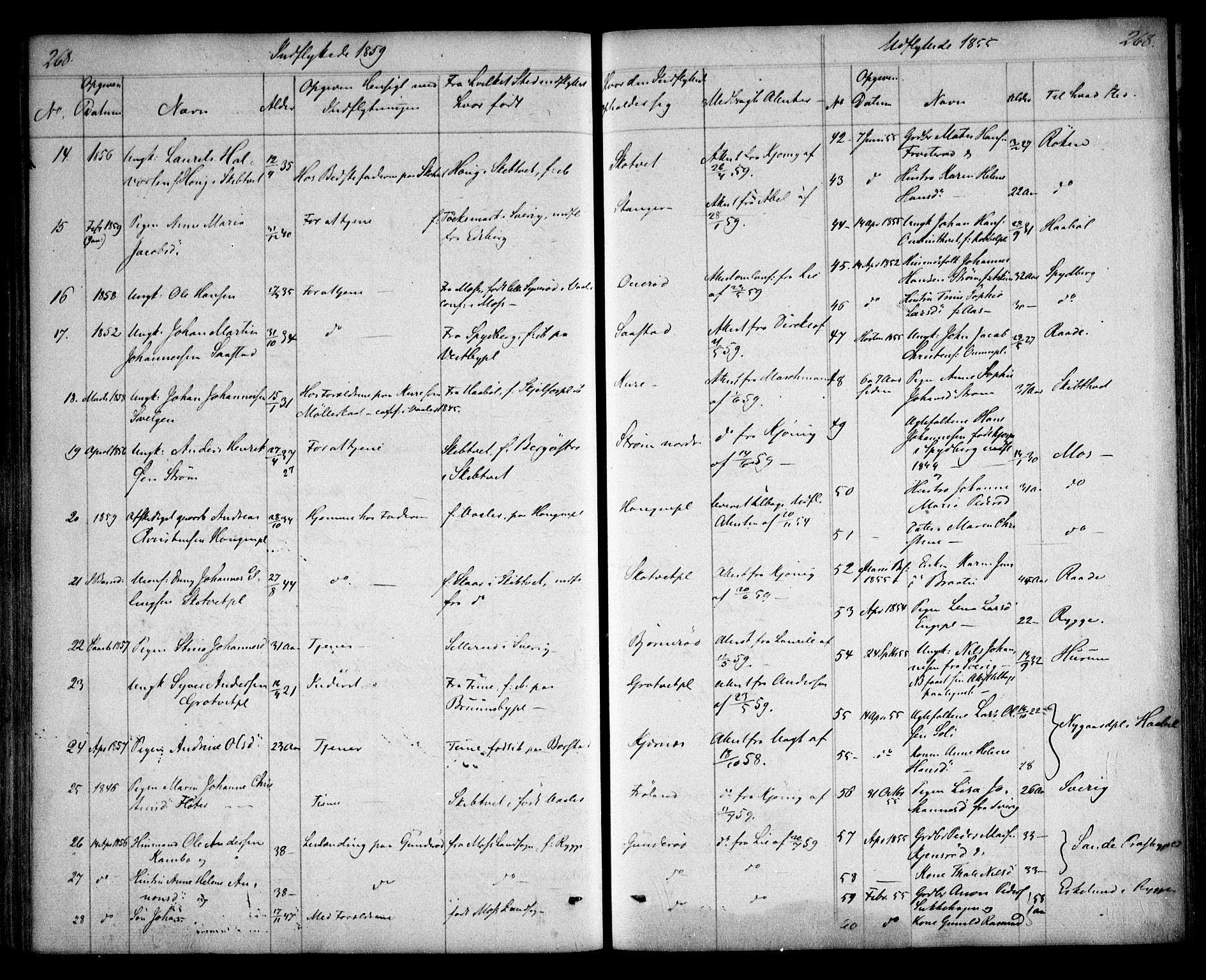 Våler prestekontor Kirkebøker, AV/SAO-A-11083/F/Fa/L0006: Parish register (official) no. I 6, 1840-1861, p. 268