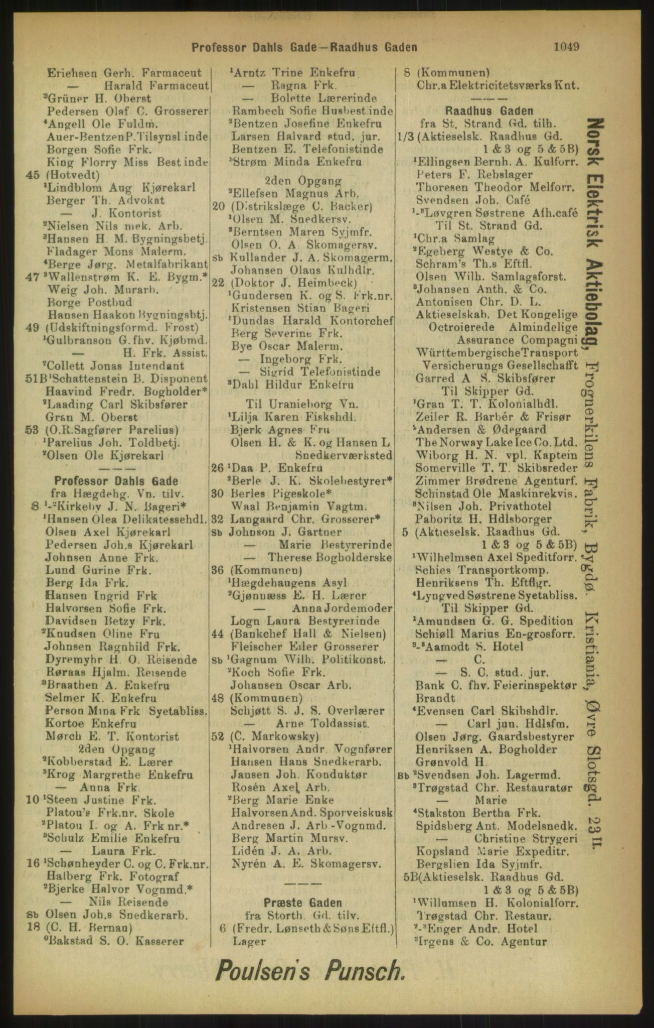 Kristiania/Oslo adressebok, PUBL/-, 1900, p. 1049