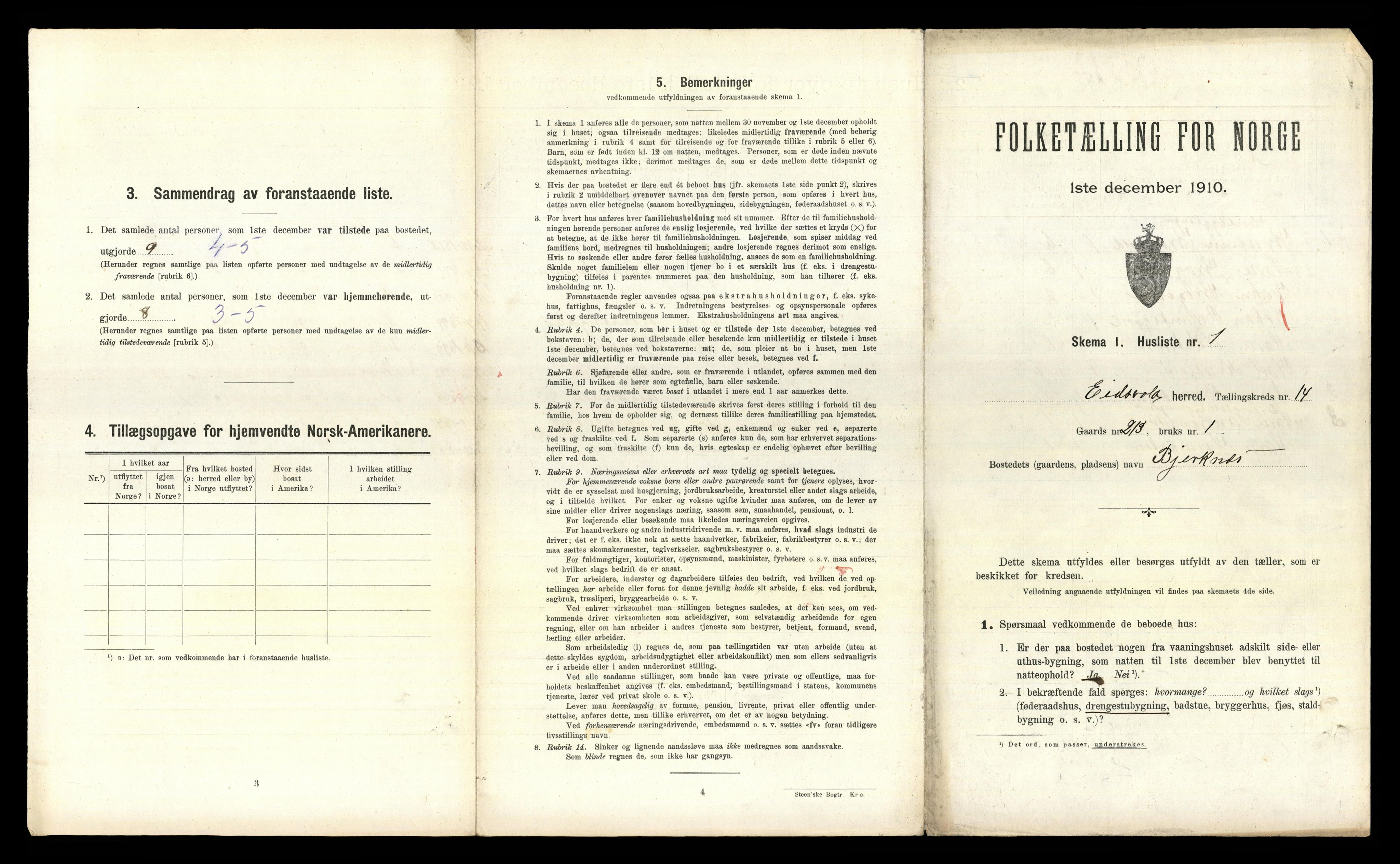 RA, 1910 census for Eidsvoll, 1910, p. 3064