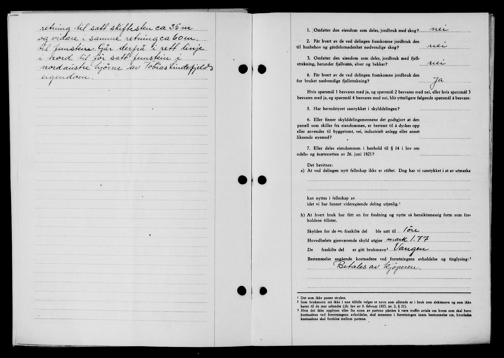 Flekkefjord sorenskriveri, AV/SAK-1221-0001/G/Gb/Gba/L0062: Mortgage book no. A-10, 1947-1947, Diary no: : 935/1947