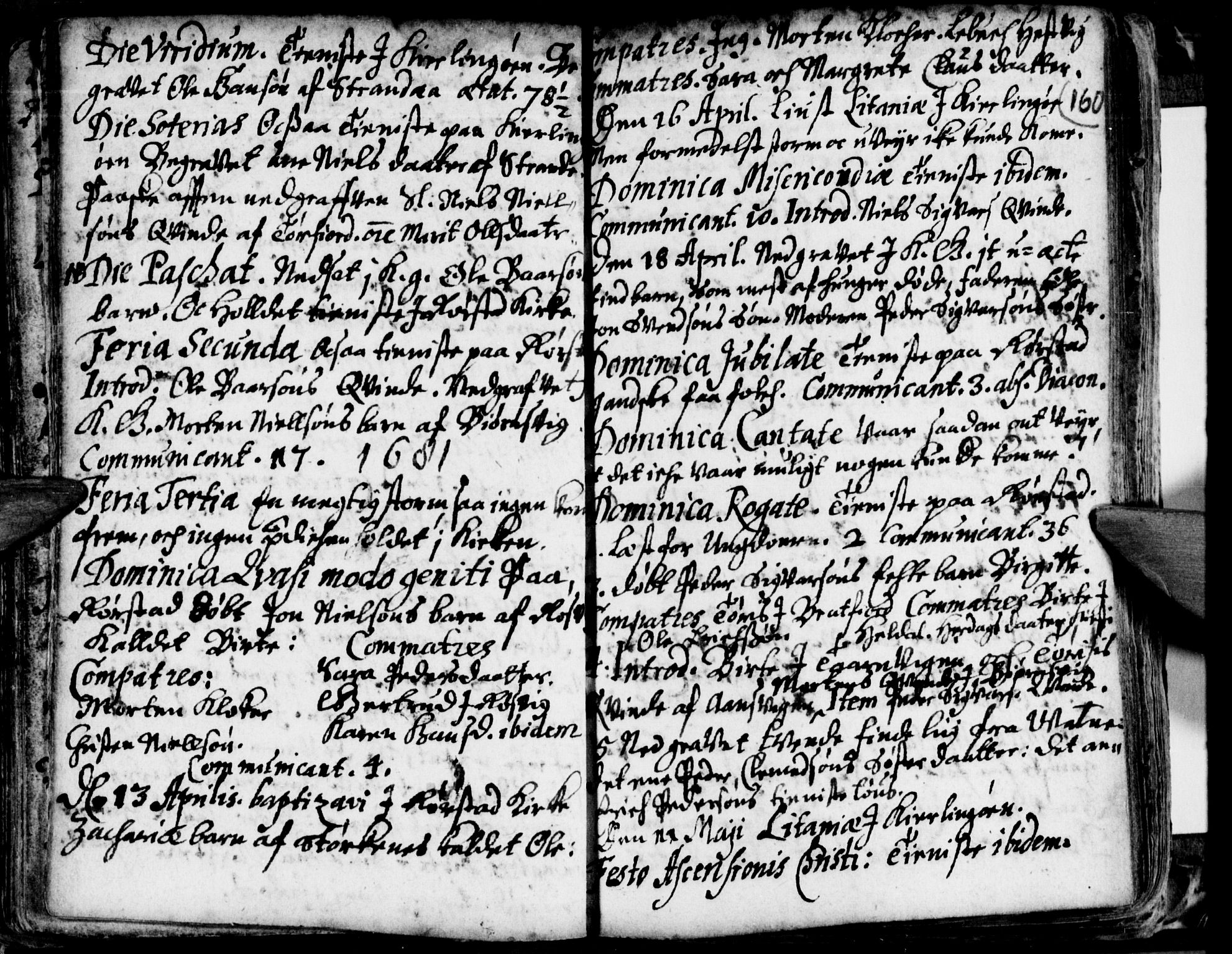 Ministerialprotokoller, klokkerbøker og fødselsregistre - Nordland, AV/SAT-A-1459/853/L0762: Parish register (official) no. 853A01, 1664-1688, p. 160