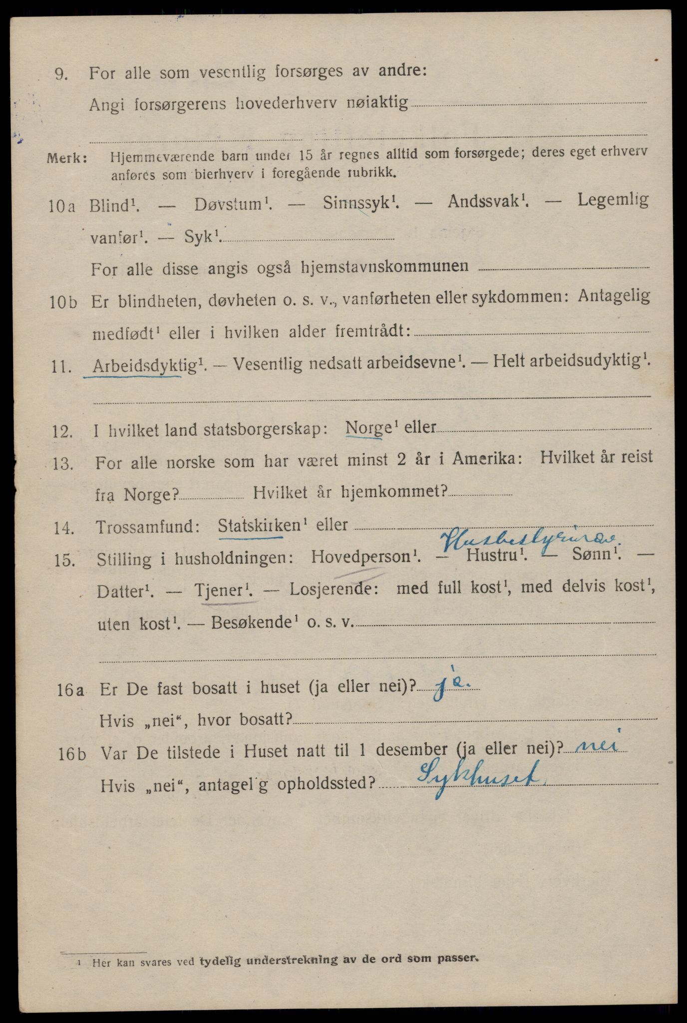 SAT, 1920 census for Trondheim, 1920, p. 77231