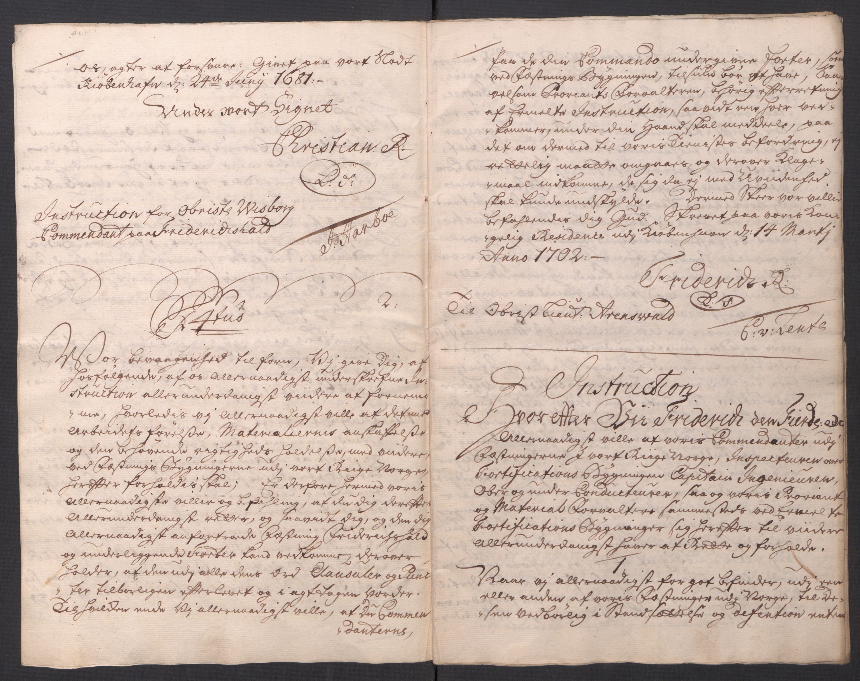 Kommanderende general (KG I) med Det norske krigsdirektorium, AV/RA-EA-5419/D/L0154: Fredriksten festning: Brev, inventarfortegnelser og regnskapsekstrakter, 1730-1739, p. 564