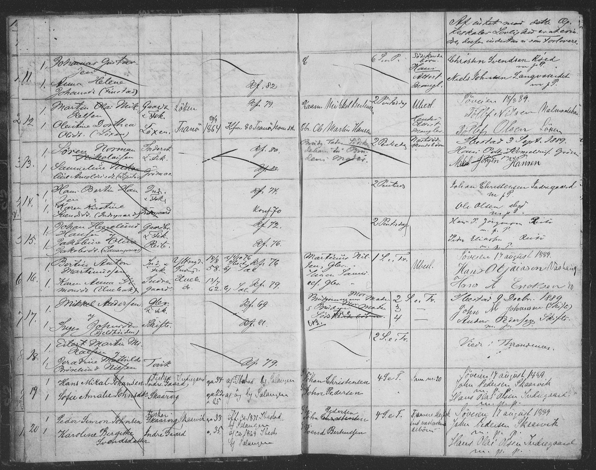 Ibestad sokneprestembete, AV/SATØ-S-0077/I/Ie/L0066: Banns register no. 66, 1888-1904