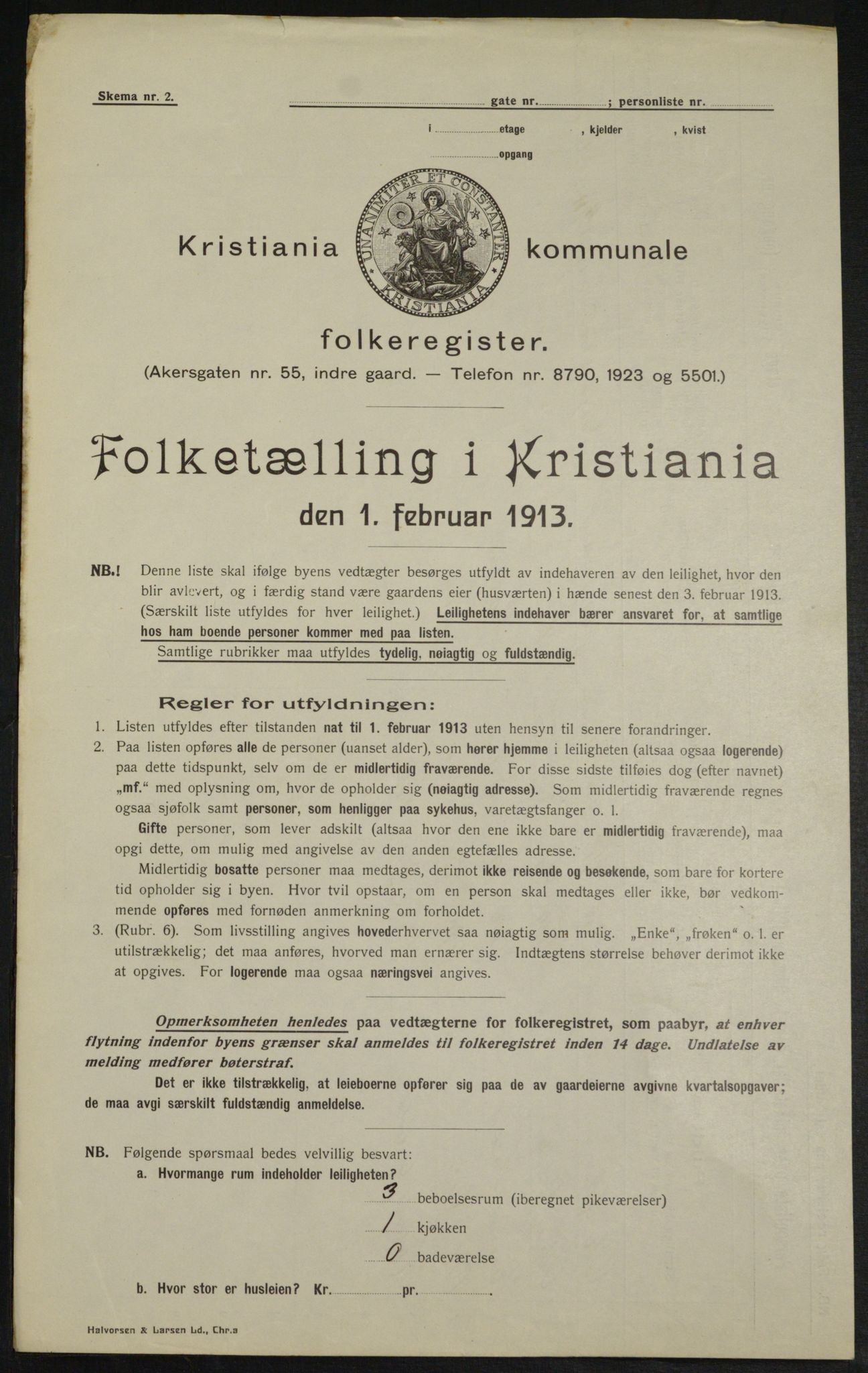 OBA, Municipal Census 1913 for Kristiania, 1913, p. 29772