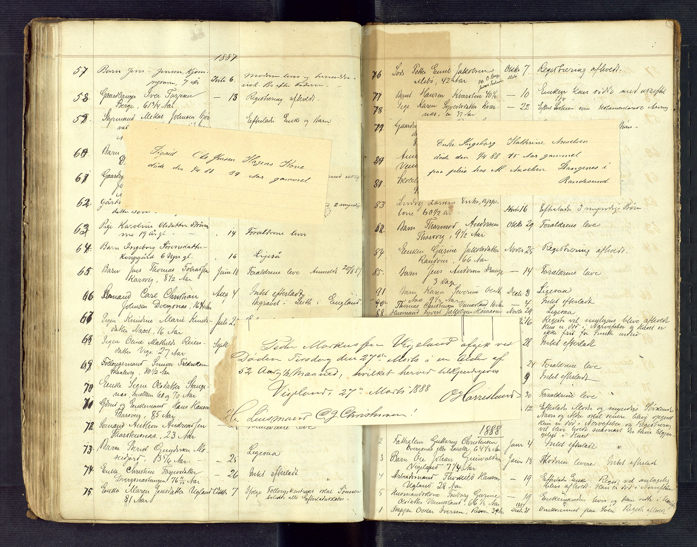 Torridal sorenskriveri, AV/SAK-1221-0012/H/Ha/L0005: Dødsfallsprotokoll Oddernes nr. 1, 1858-1888