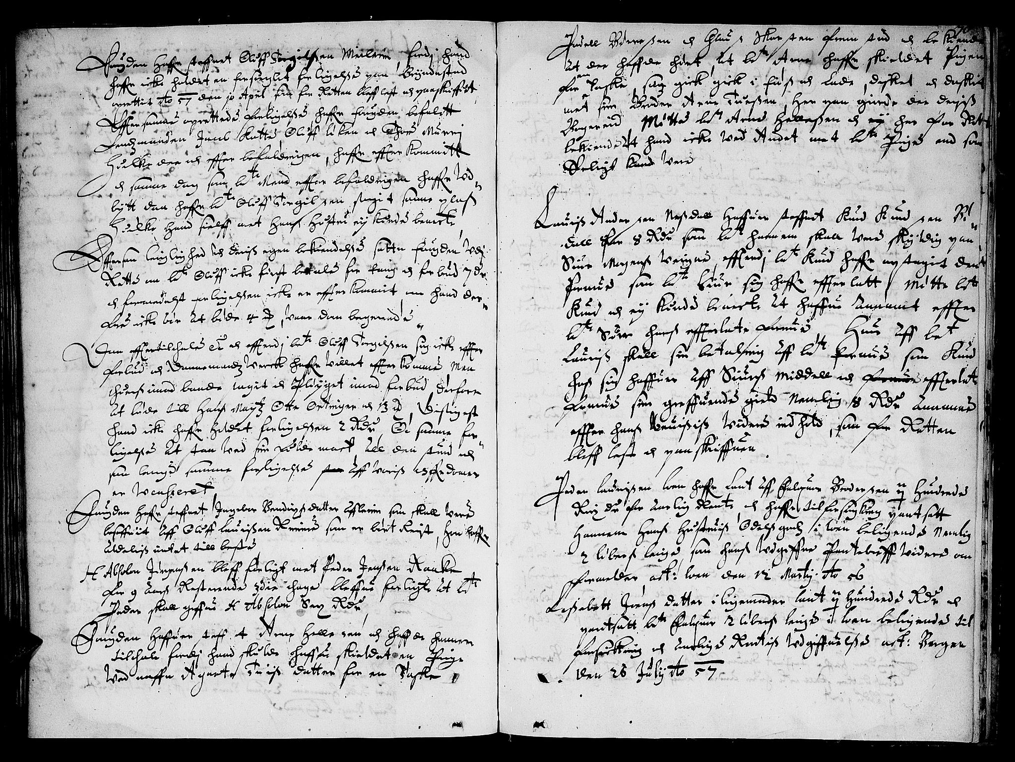 Nordfjord sorenskriveri, SAB/A-2801/01/01a/L0006: Tingbøker (Justisprotokoller), 1657-1659, p. 69b-70a