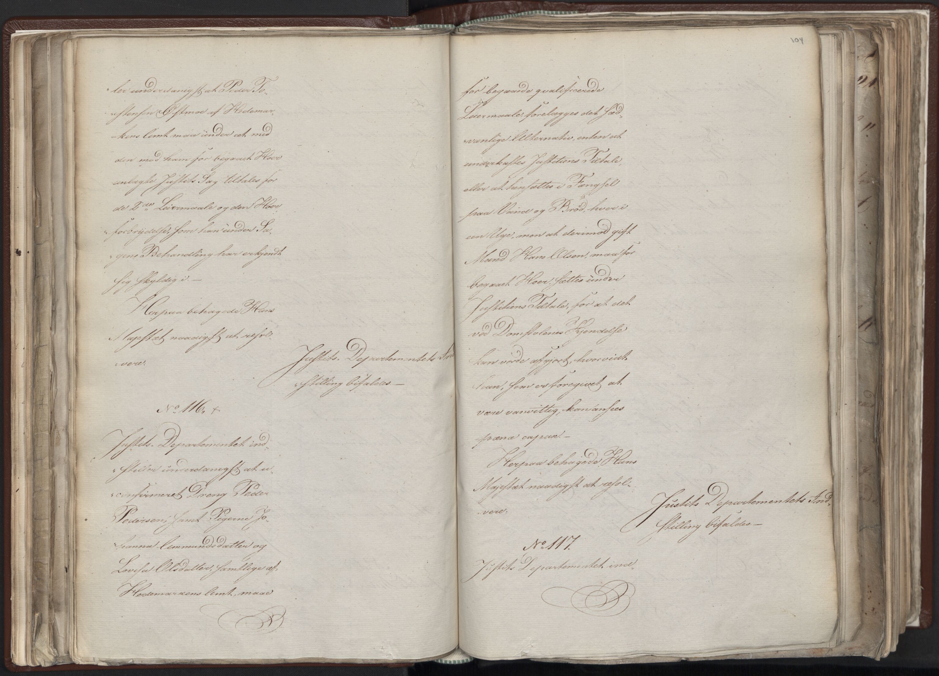 Statsrådssekretariatet, AV/RA-S-1001/A/Ab/L0012: Kgl. res. nr. 5679-6008 II, 1821, p. 103b-104a