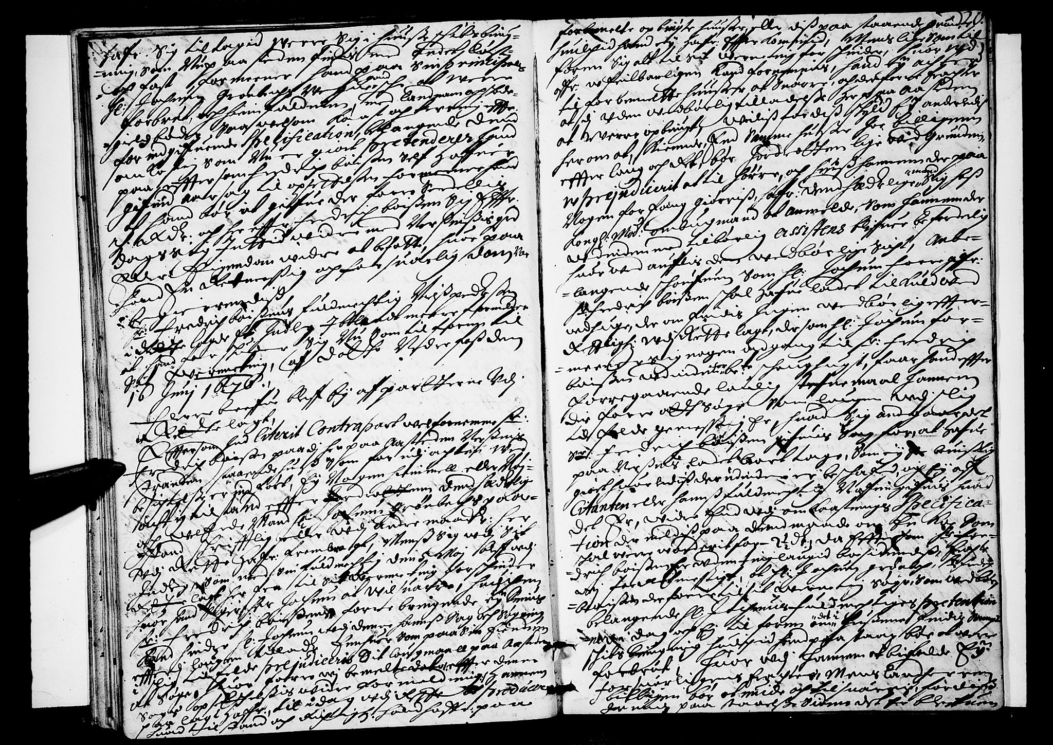 Lier, Røyken og Hurum sorenskriveri, AV/SAKO-A-89/F/Fa/L0017: Tingbok, 1676, p. 20