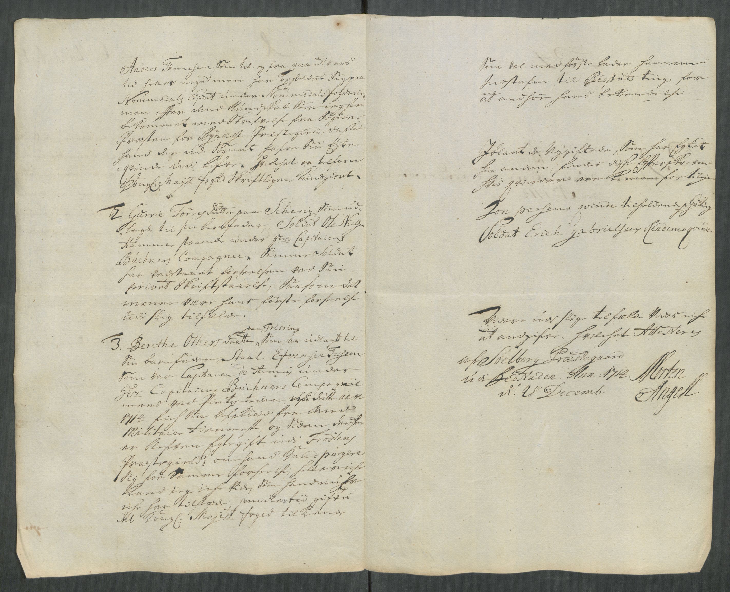 Rentekammeret inntil 1814, Reviderte regnskaper, Fogderegnskap, AV/RA-EA-4092/R63/L4322: Fogderegnskap Inderøy, 1714, p. 262