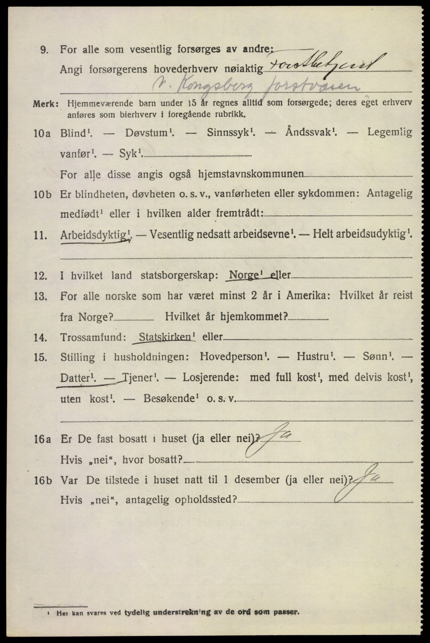 SAKO, 1920 census for Øvre Sandsvær, 1920, p. 5759