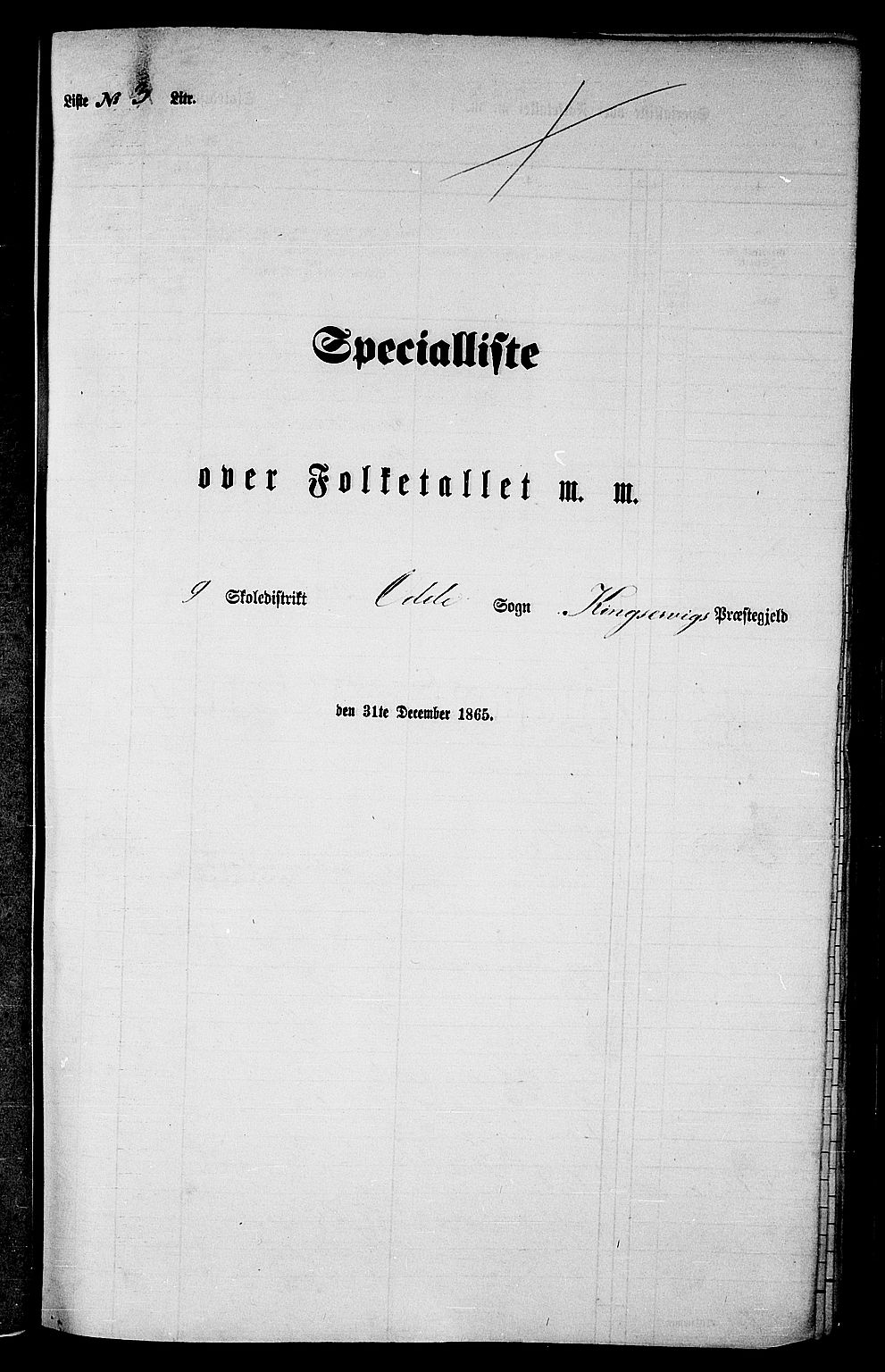 RA, 1865 census for Kinsarvik, 1865, p. 34