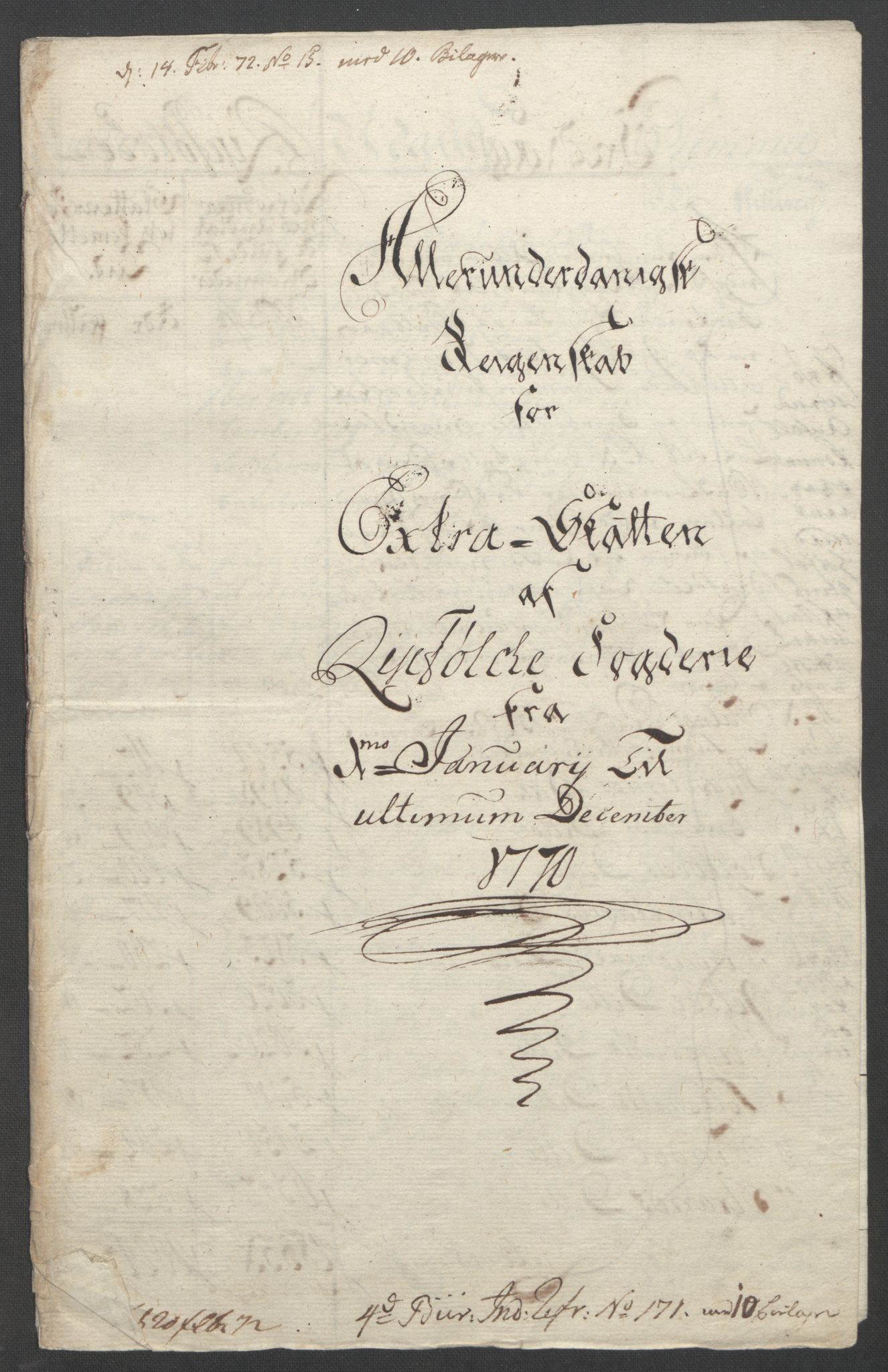 Rentekammeret inntil 1814, Reviderte regnskaper, Fogderegnskap, RA/EA-4092/R47/L2972: Ekstraskatten Ryfylke, 1762-1780, p. 200