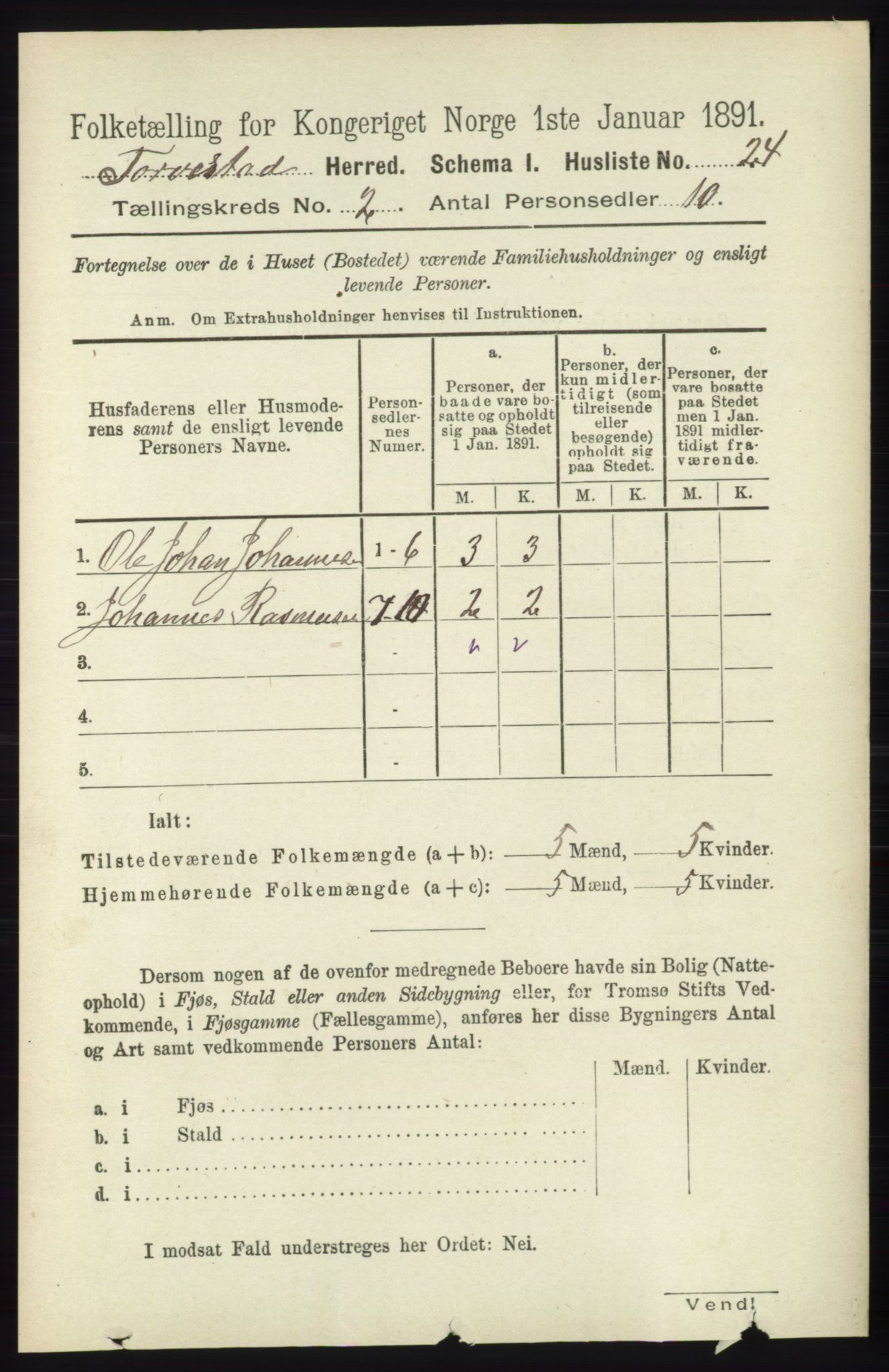 RA, 1891 census for 1152 Torvastad, 1891, p. 472