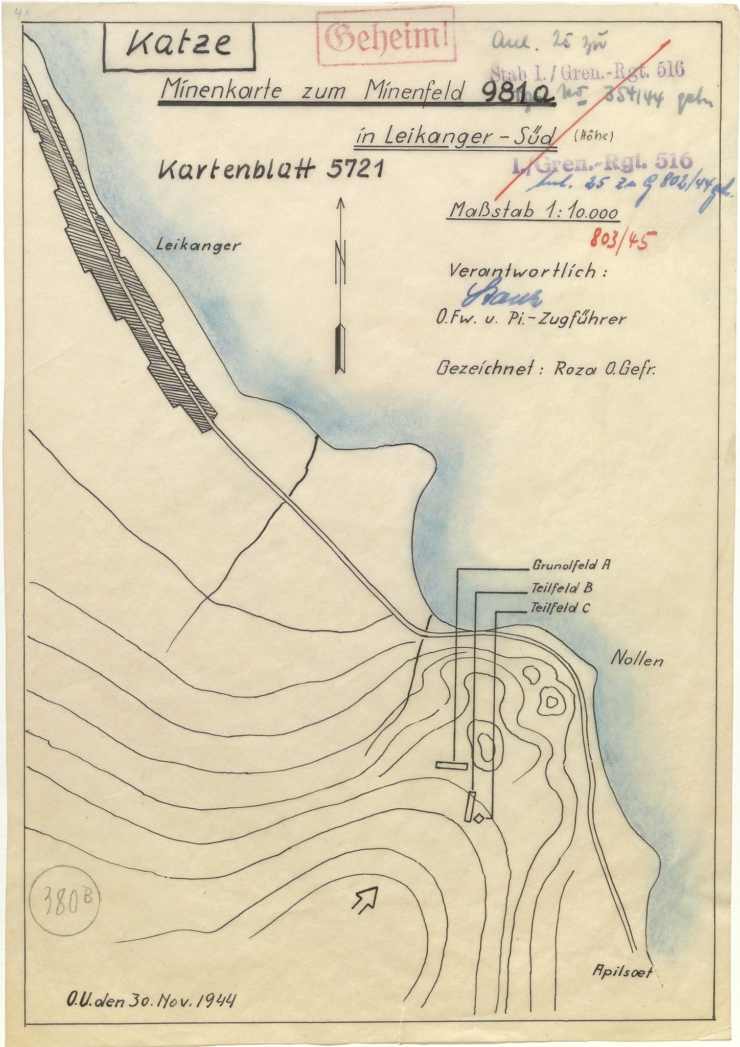 Distriktskommando Vestlandet - DKV, AV/SAB-A-100376/018/T/Ta/Tab/Tabb/L0022: Lnr: 371-387, Feltnr. 5623-1h - 5722/3/1g, Stryn - Straumshavn, 1942-1945, p. 5