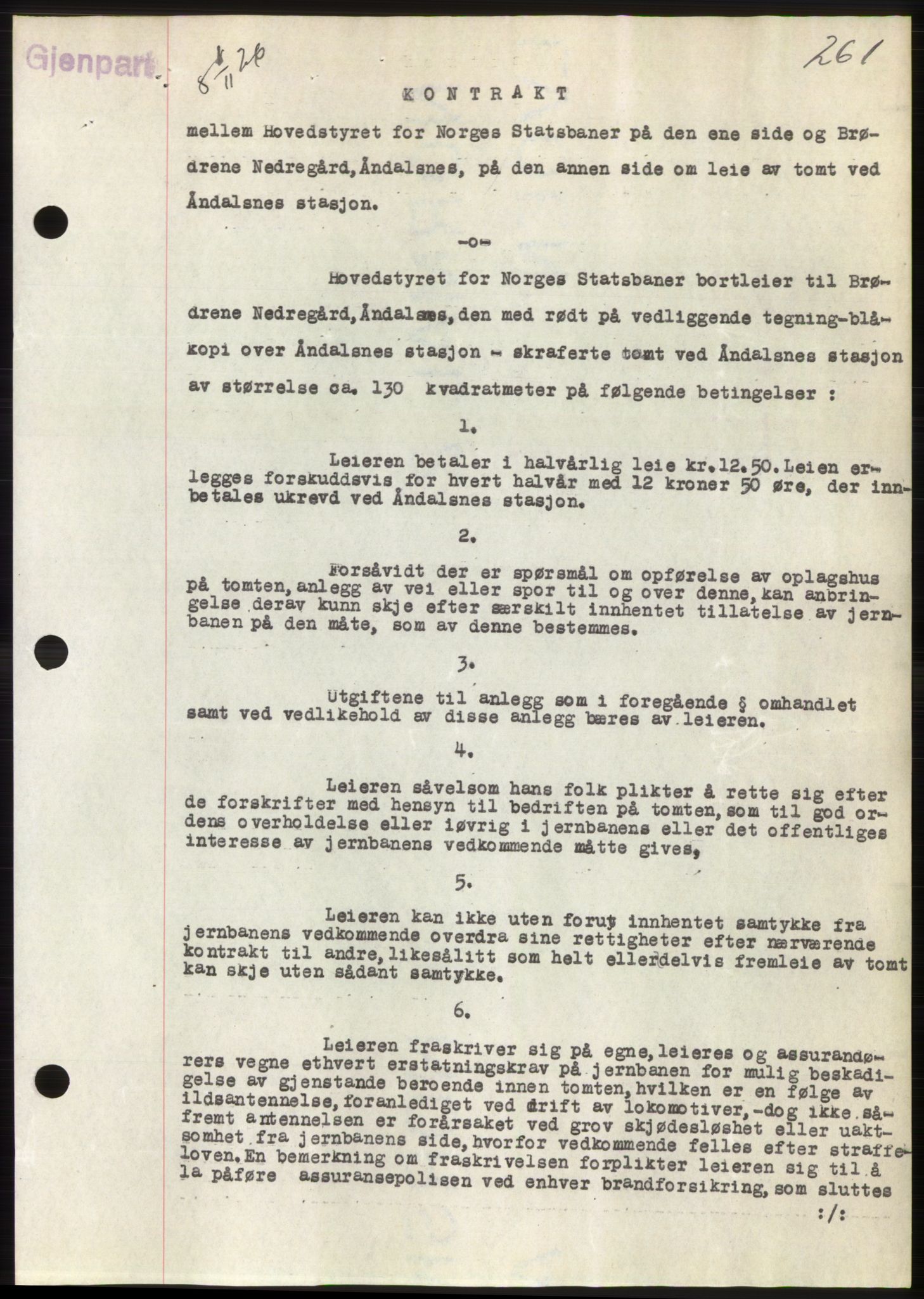 Romsdal sorenskriveri, AV/SAT-A-4149/1/2/2C/L0051: Mortgage book no. 45, 1926-1927, Deed date: 01.11.1926