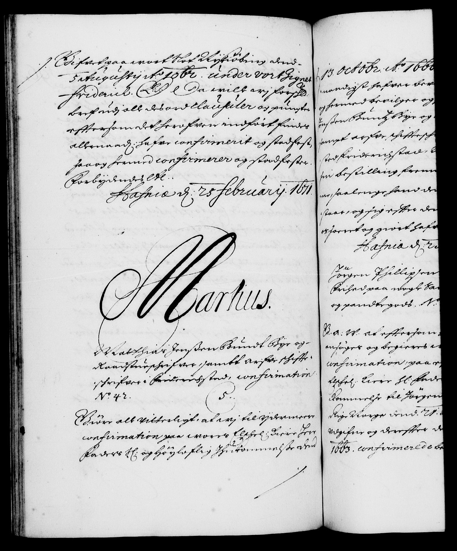 Danske Kanselli 1572-1799, RA/EA-3023/F/Fc/Fca/Fcaa/L0011: Norske registre (mikrofilm), 1670-1673, p. 396b