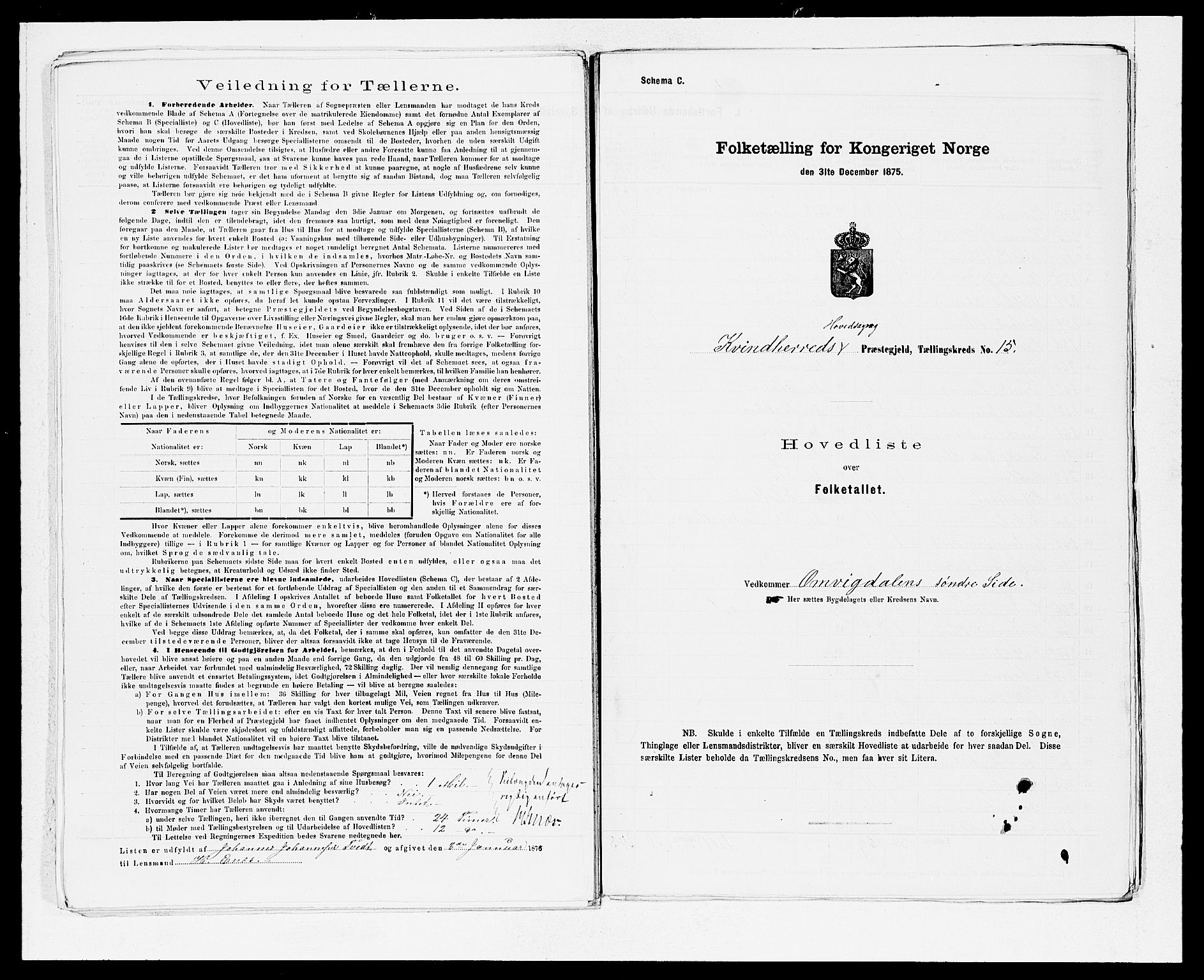 SAB, 1875 census for 1224P Kvinnherad, 1875, p. 30