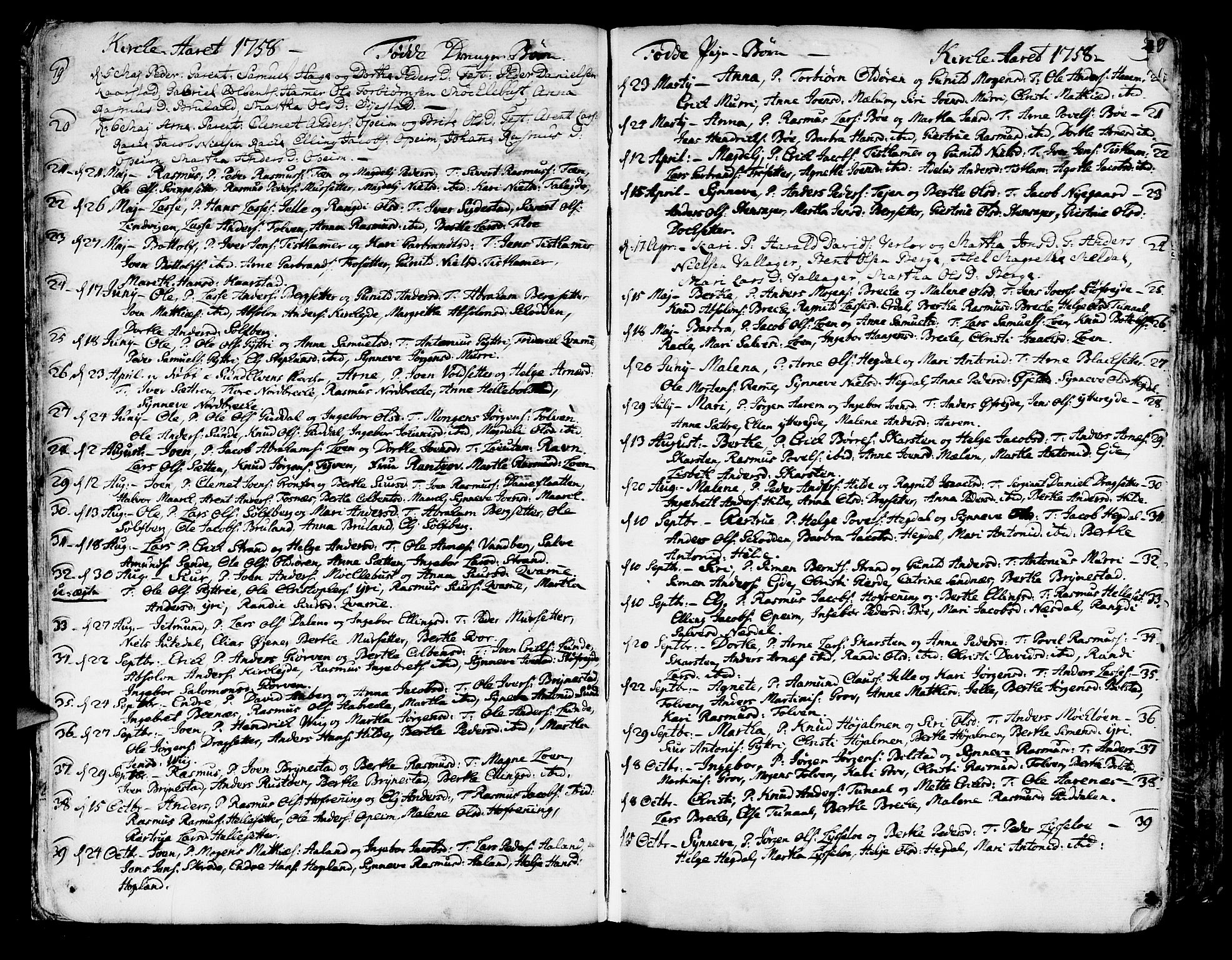 Innvik sokneprestembete, SAB/A-80501: Parish register (official) no. A 1, 1750-1816, p. 29